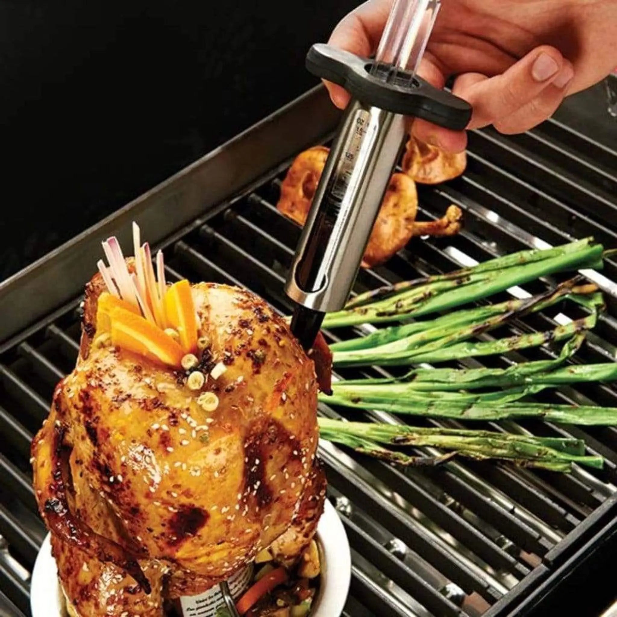 Broil King 8" Stainless Steel & Resin Marinade Injector Broil King