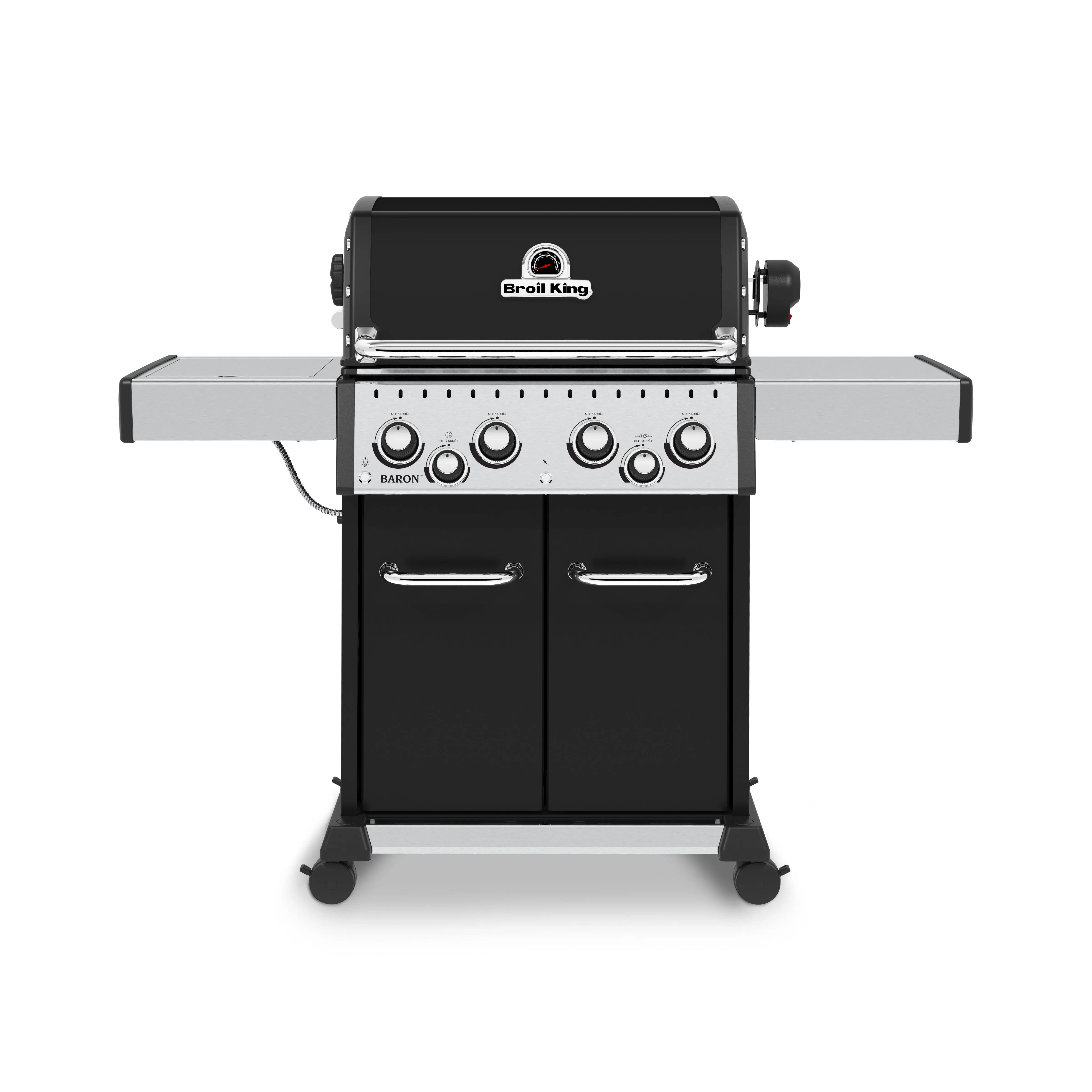 Broil King Baron 490 PRO Freestanding Grill, 4-Burner w/Side Burner & Rotisserie Broil King