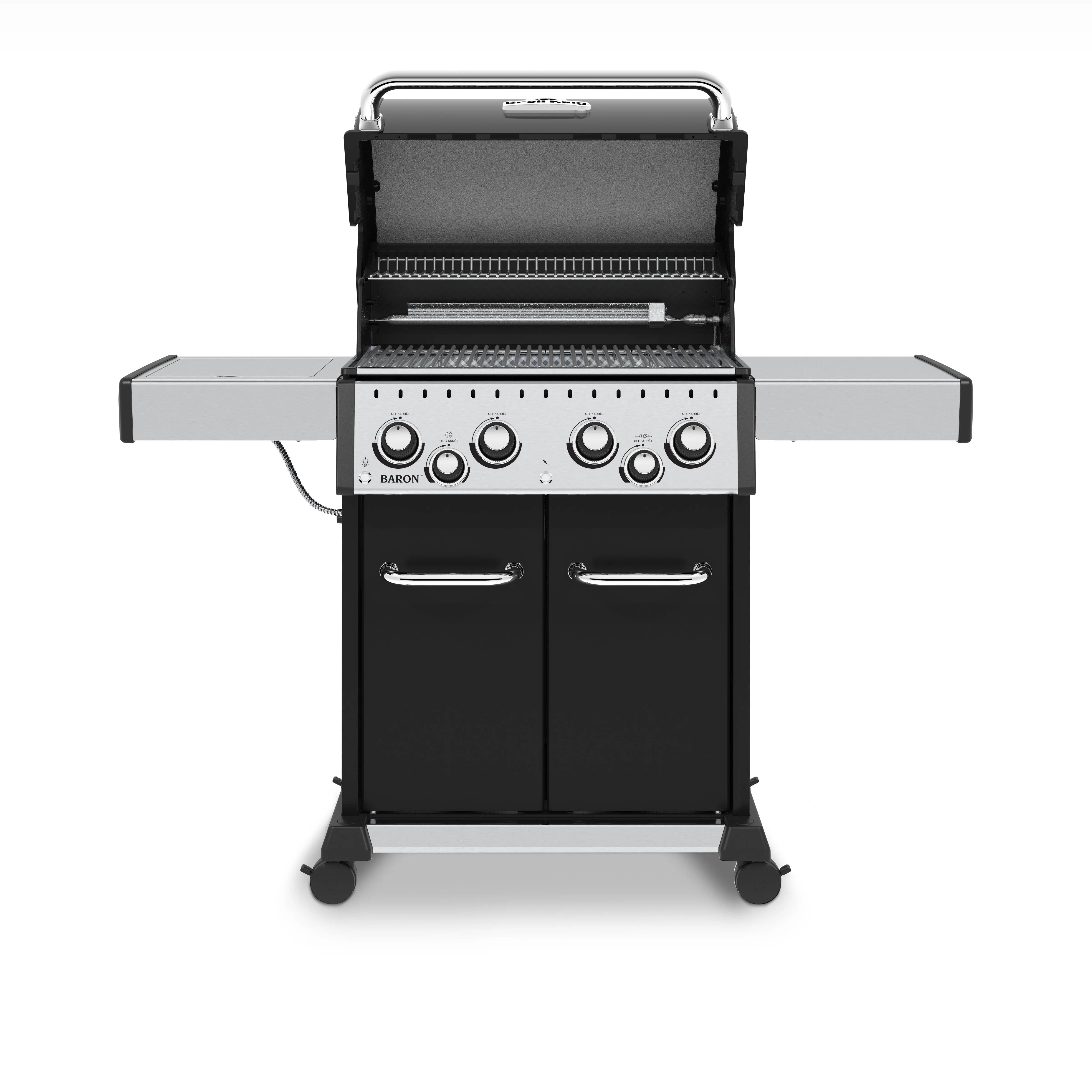 Broil King Baron 490 PRO Freestanding Grill, 4-Burner w/Side Burner & Rotisserie Broil King