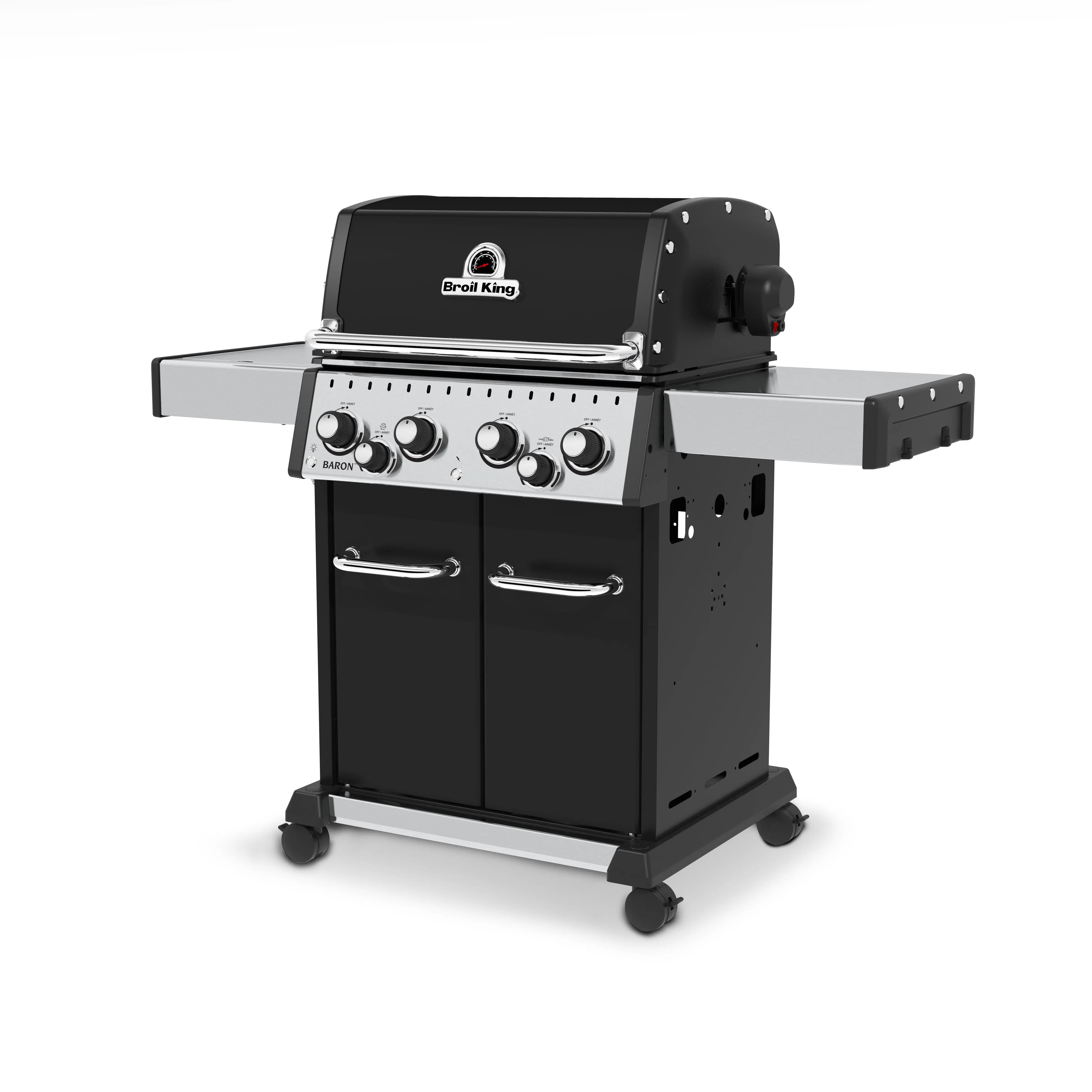 Broil King Baron 490 PRO Freestanding Grill, 4-Burner w/Side Burner & Rotisserie Broil King