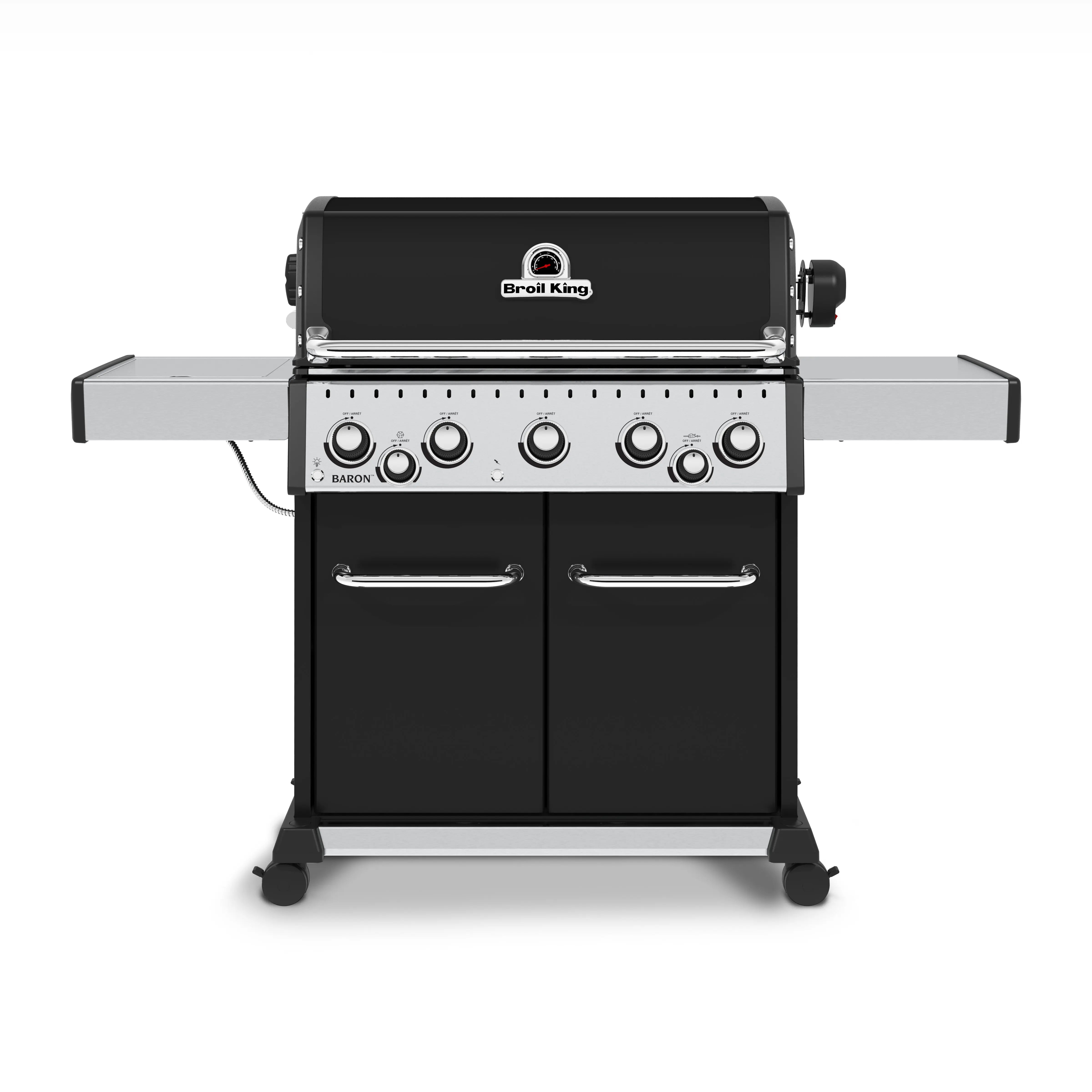 Broil King Baron 590 PRO Freestanding Gas Grill - 5-Burner w/Rotisserie & Side Burner Broil King