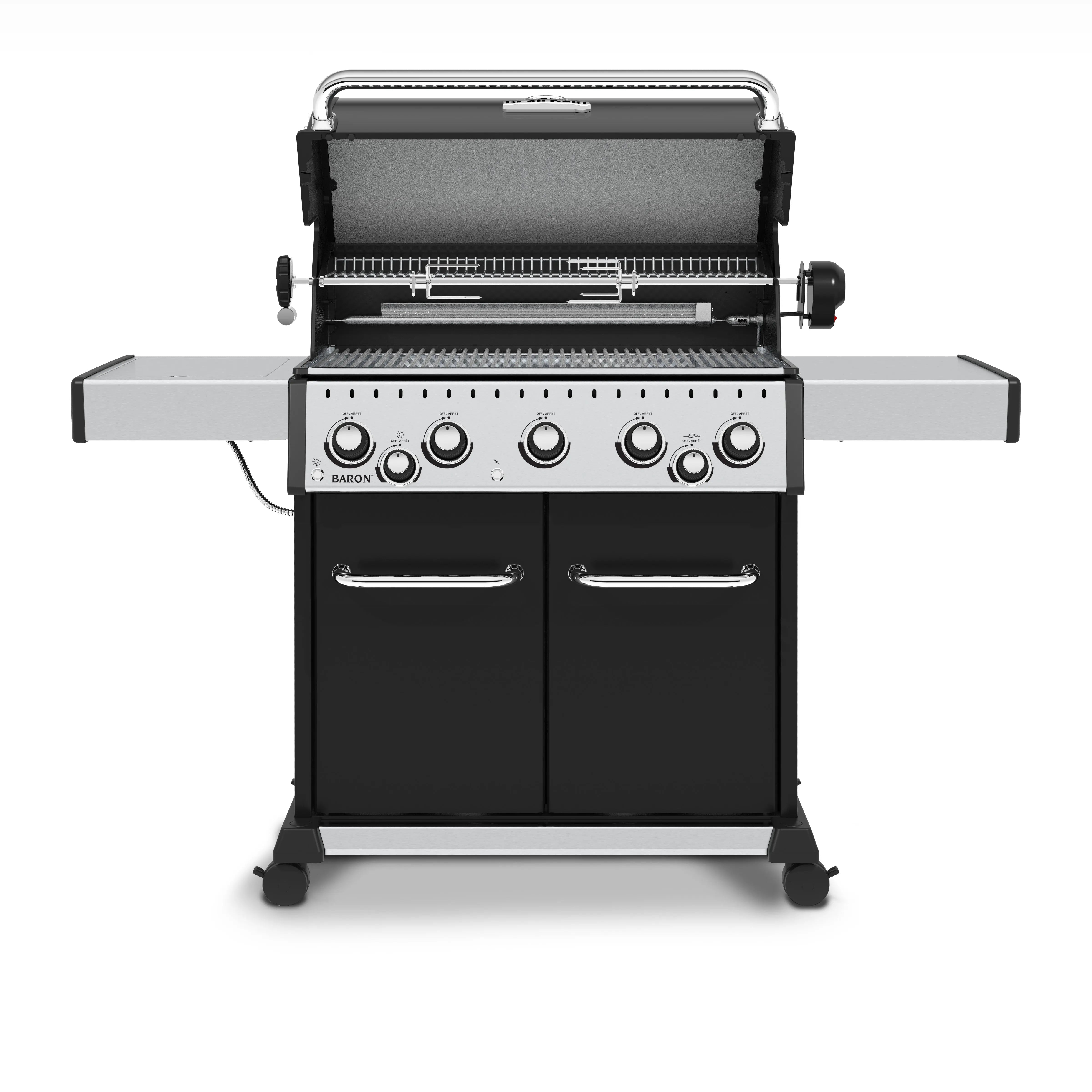 Broil King Baron 590 PRO Freestanding Gas Grill - 5-Burner w/Rotisserie & Side Burner Broil King
