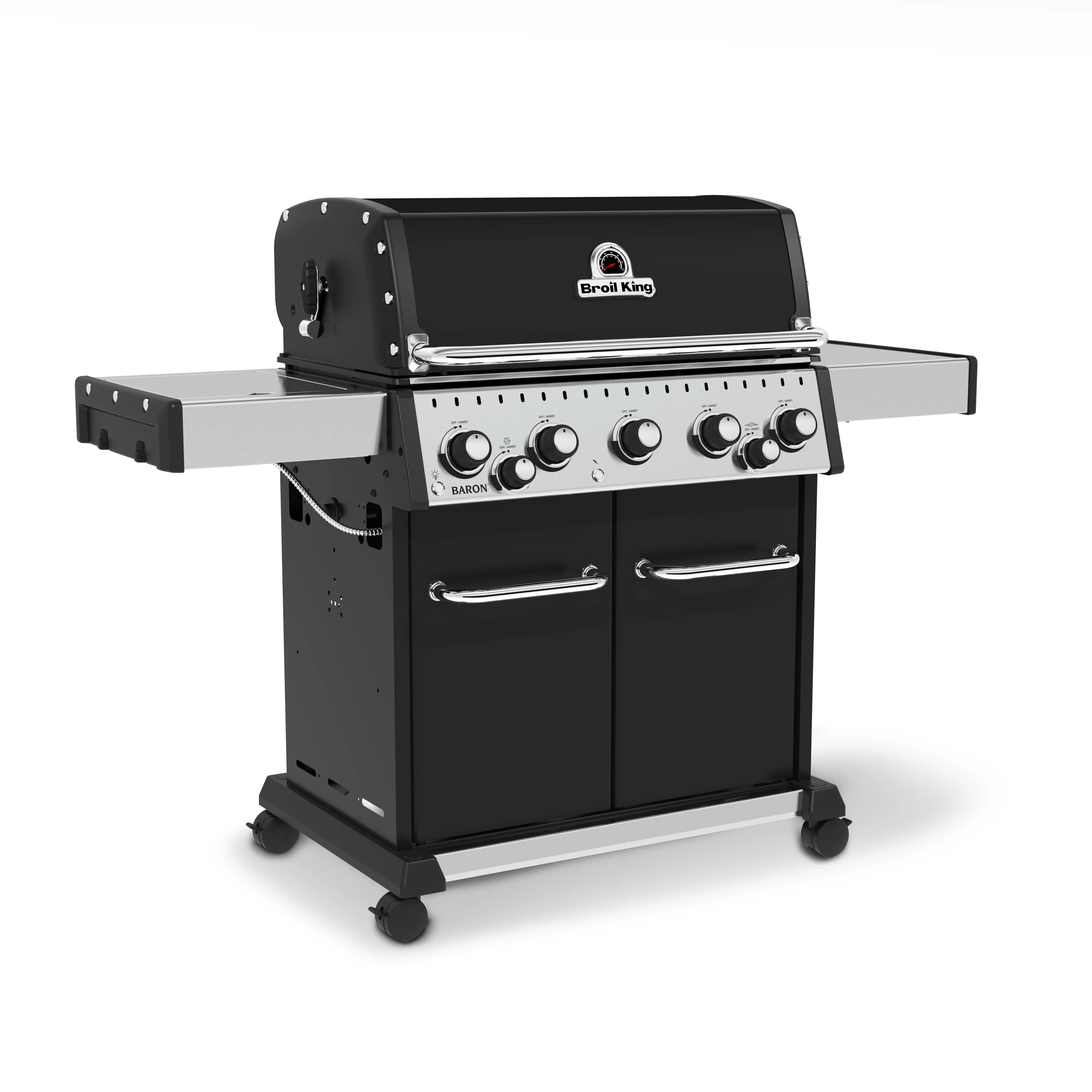 Broil King Baron 590 PRO Freestanding Gas Grill - 5-Burner w/Rotisserie & Side Burner Broil King