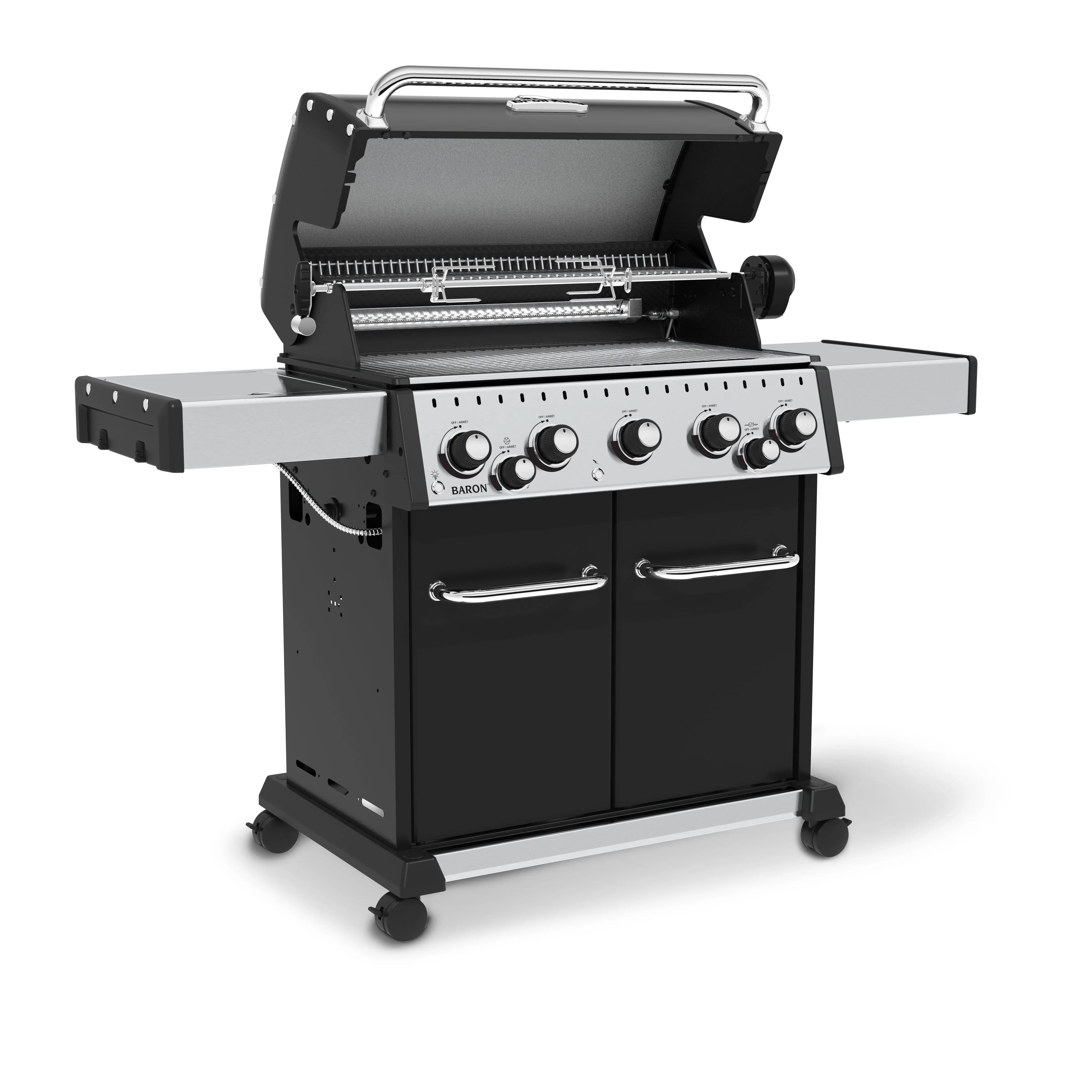 Broil King Baron 590 PRO Freestanding Gas Grill - 5-Burner w/Rotisserie & Side Burner Broil King