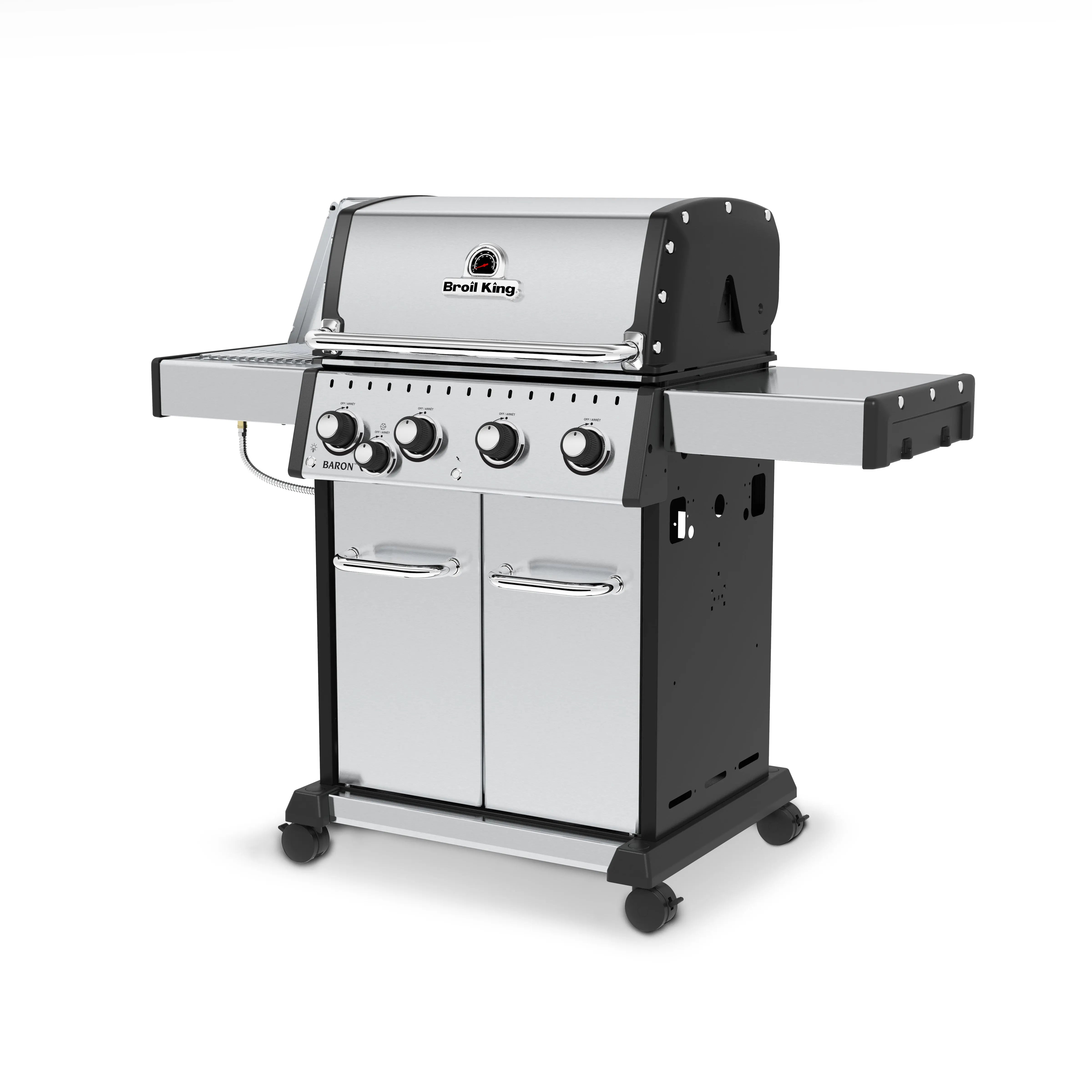 Broil King Baron S 440 PRO IR 4-Burner Grill -  w/Infrared Side Burner Broil King