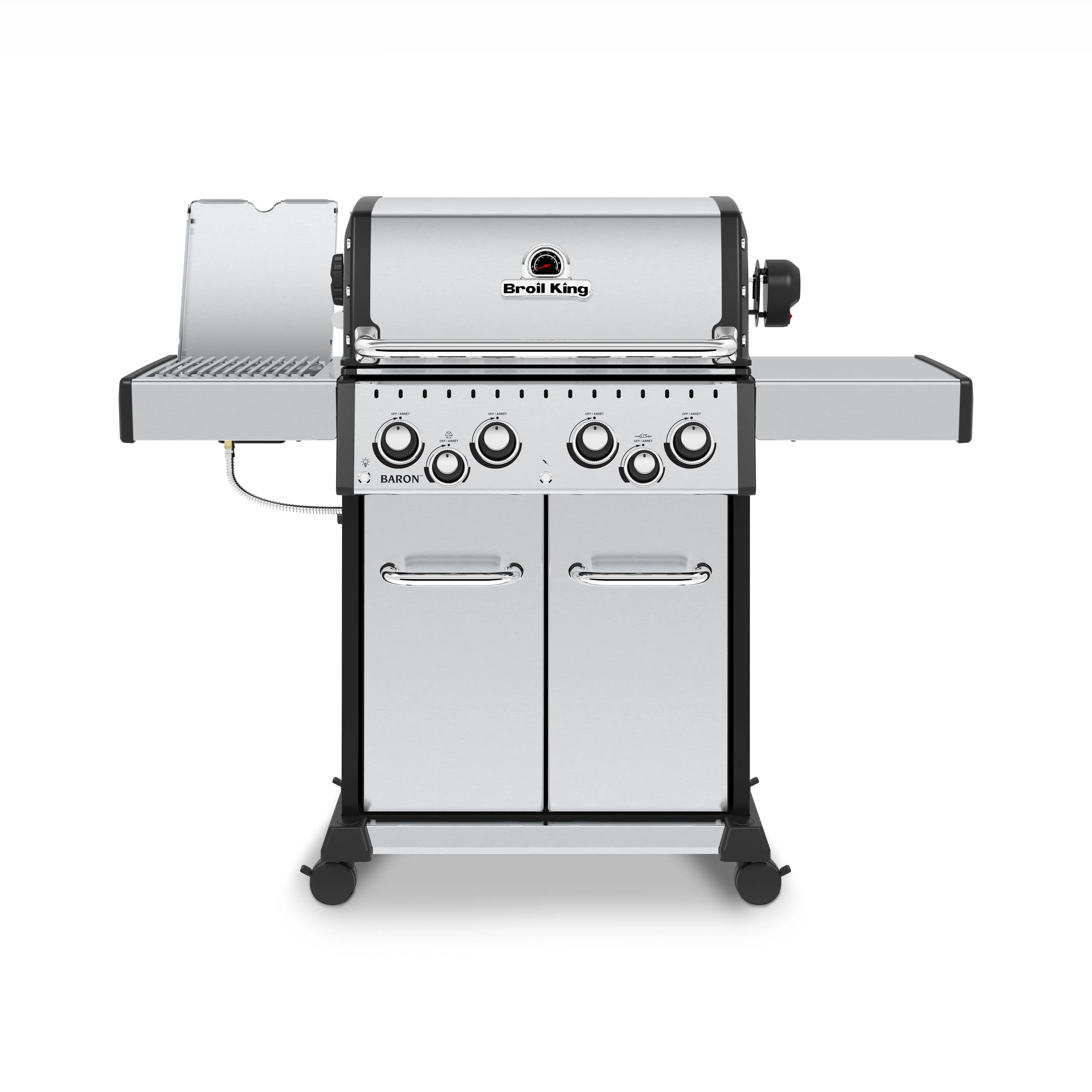 Broil King Baron S 490 PRO IR 4-Burner Freestanding Grill,  w/Rotisserie & Infrared Side Burner Broil King