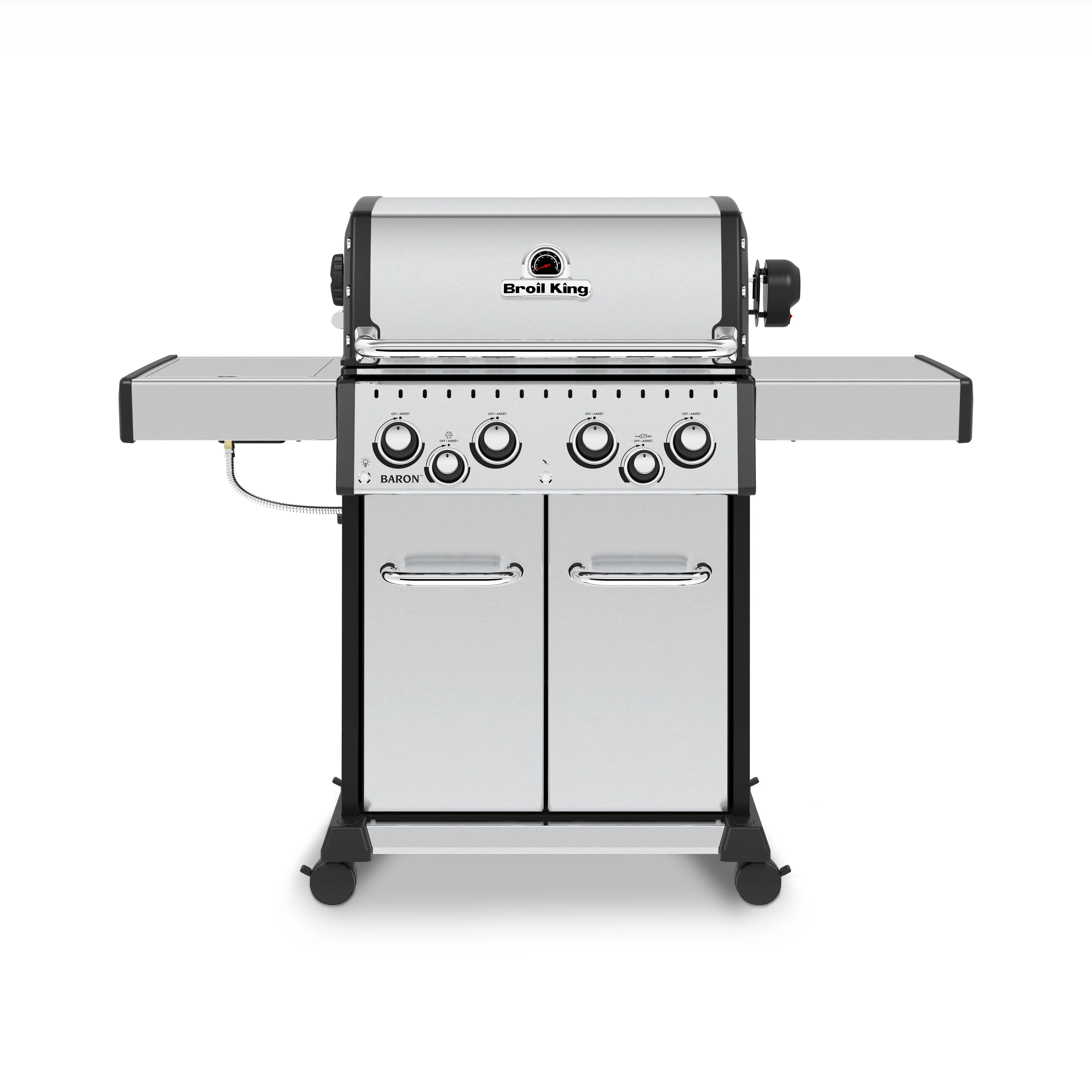 Broil King Baron S 490 PRO IR 4-Burner Freestanding Grill,  w/Rotisserie & Infrared Side Burner Broil King