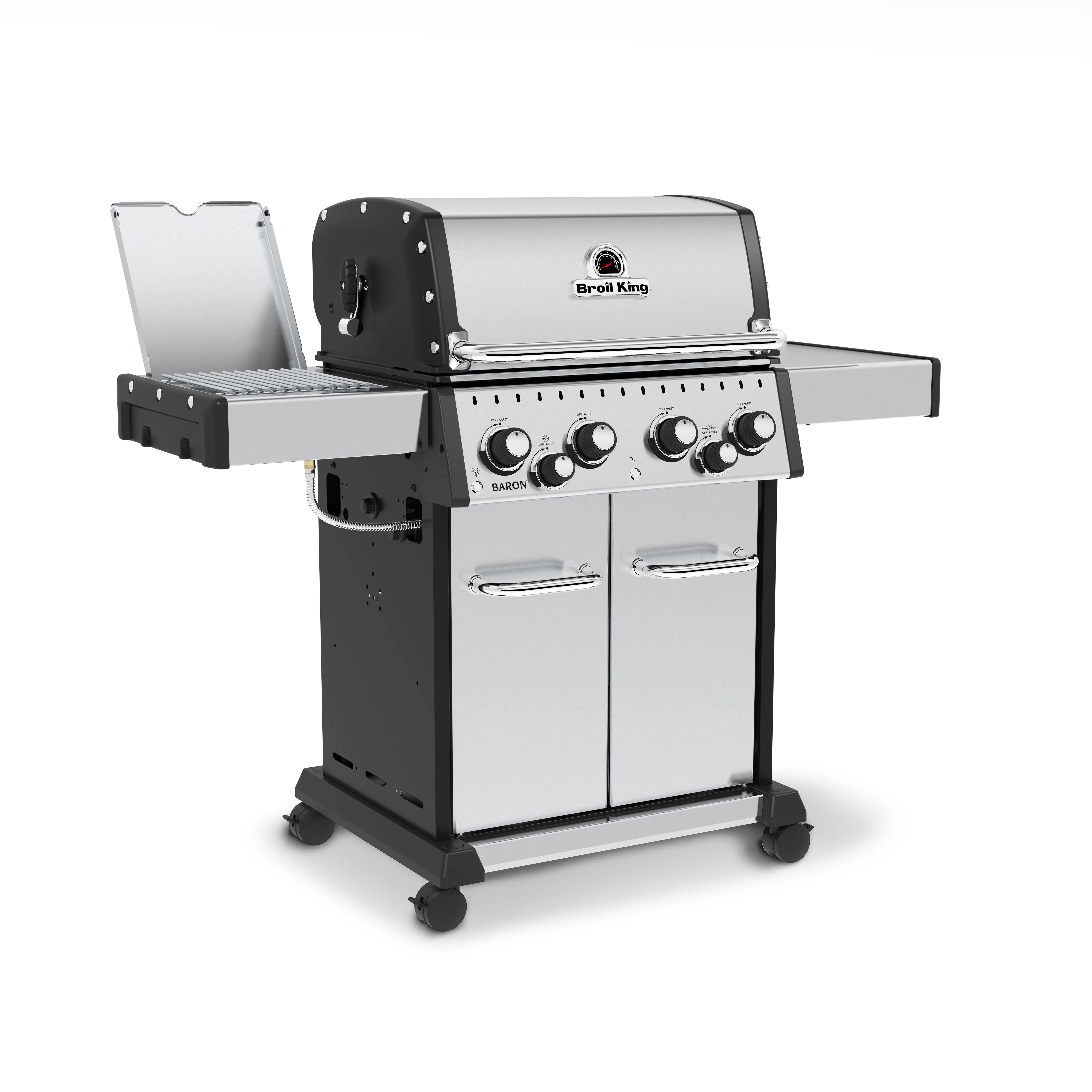 Broil King Baron S 490 PRO IR 4-Burner Freestanding Grill,  w/Rotisserie & Infrared Side Burner Broil King