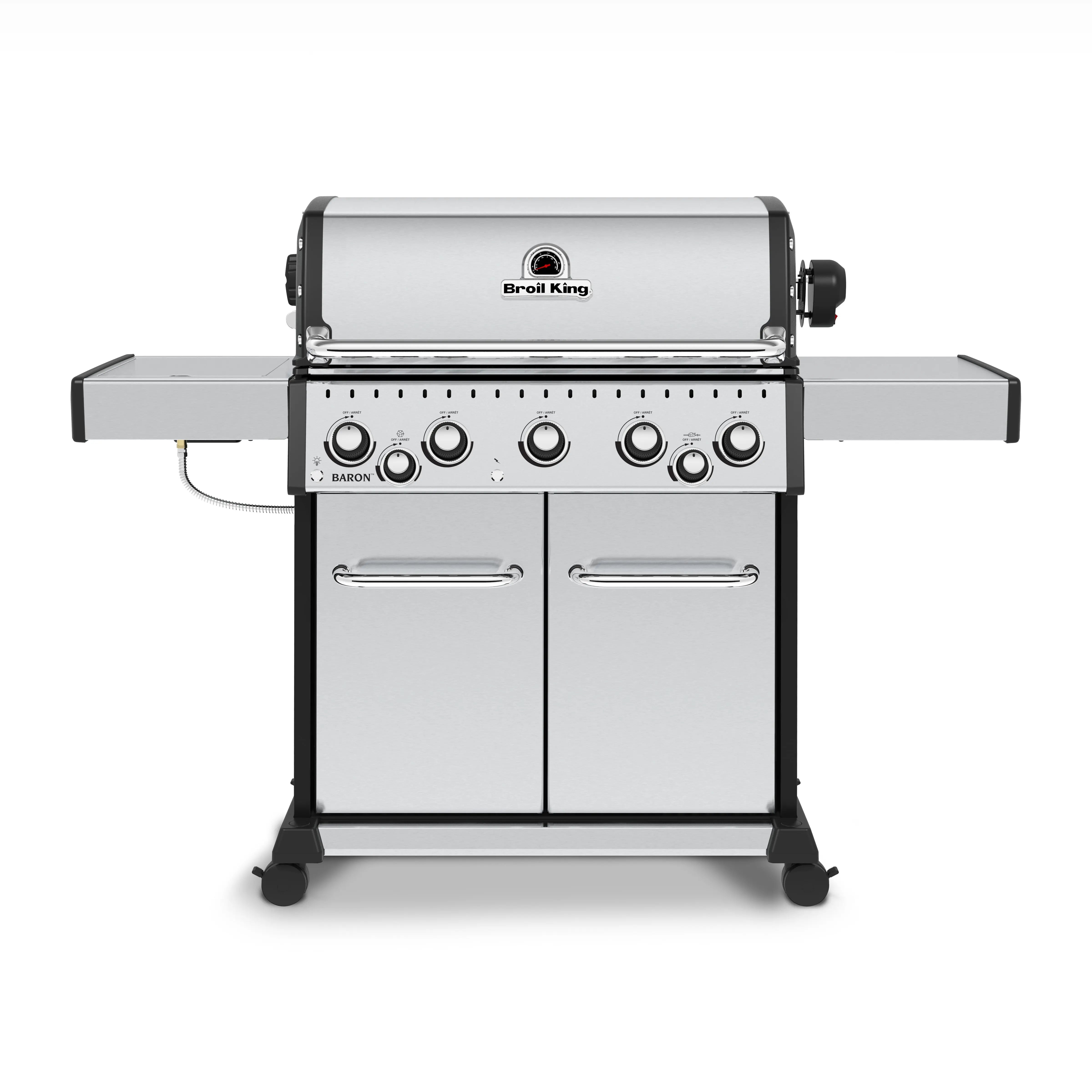 Broil King Baron S 590 PRO IR 5-Burner Grill, w/Rotisserie & Infrared Side Burner Broil King