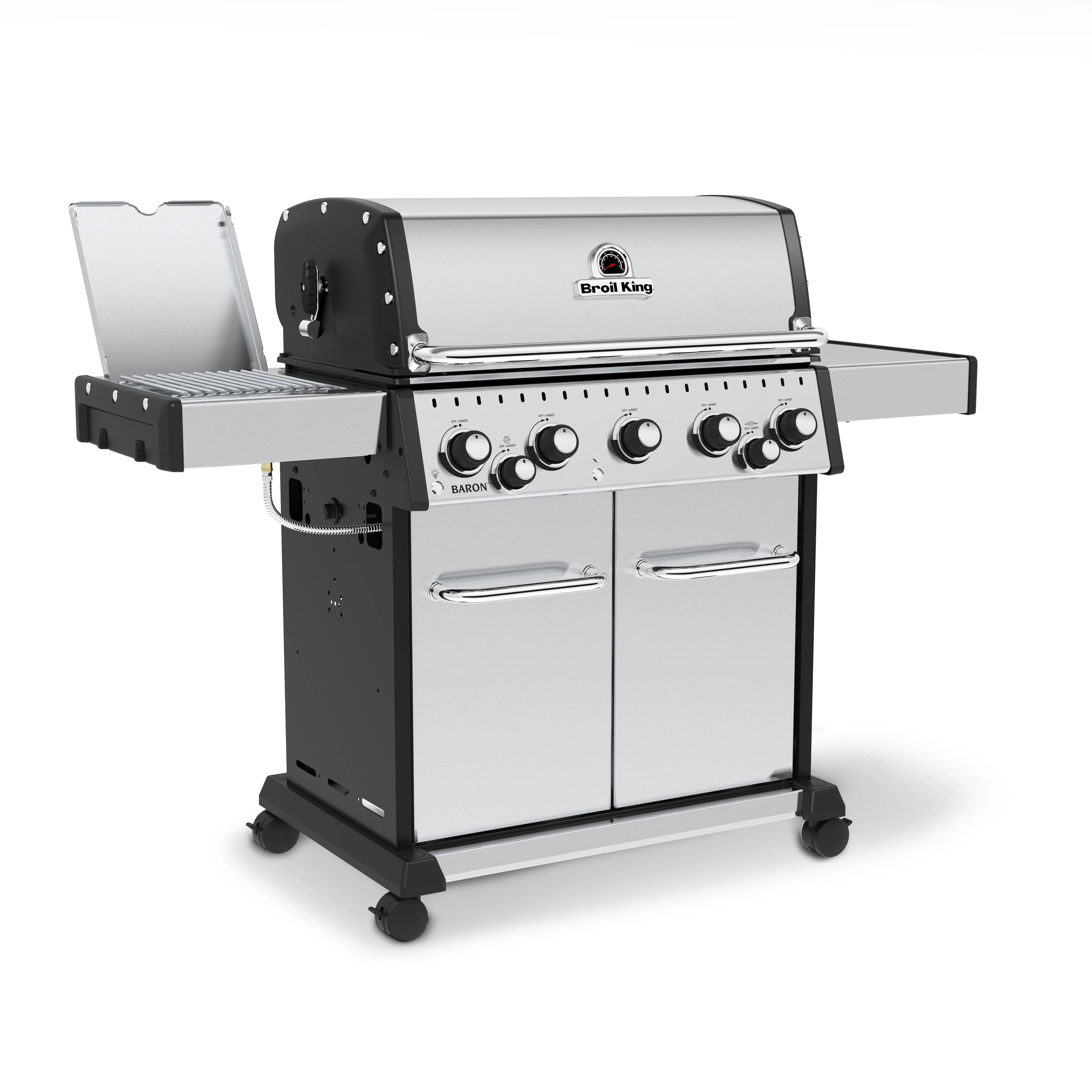 Broil King Baron S 590 PRO IR 5-Burner Grill, w/Rotisserie & Infrared Side Burner Broil King
