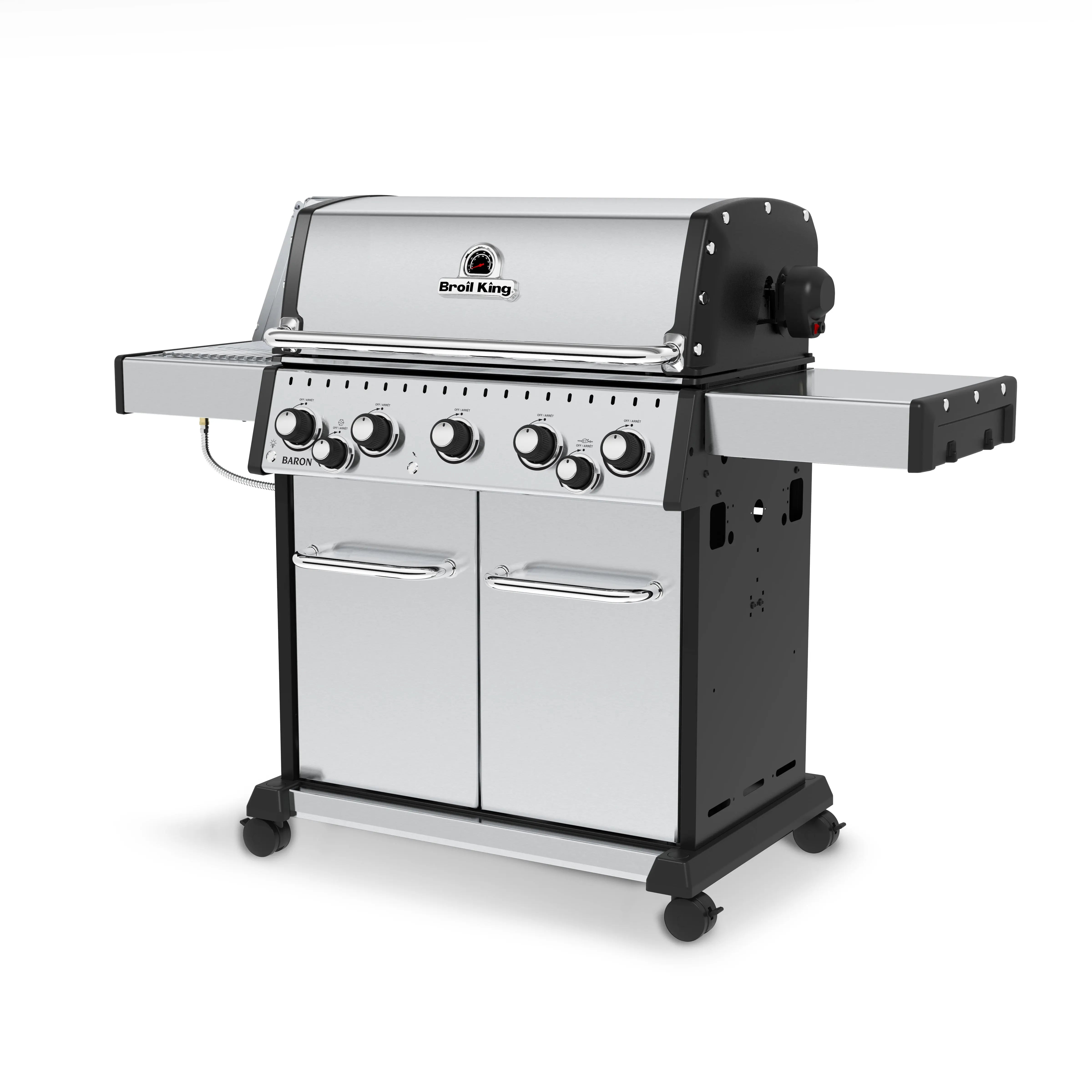 Broil King Baron S 590 PRO IR 5-Burner Grill, w/Rotisserie & Infrared Side Burner Broil King