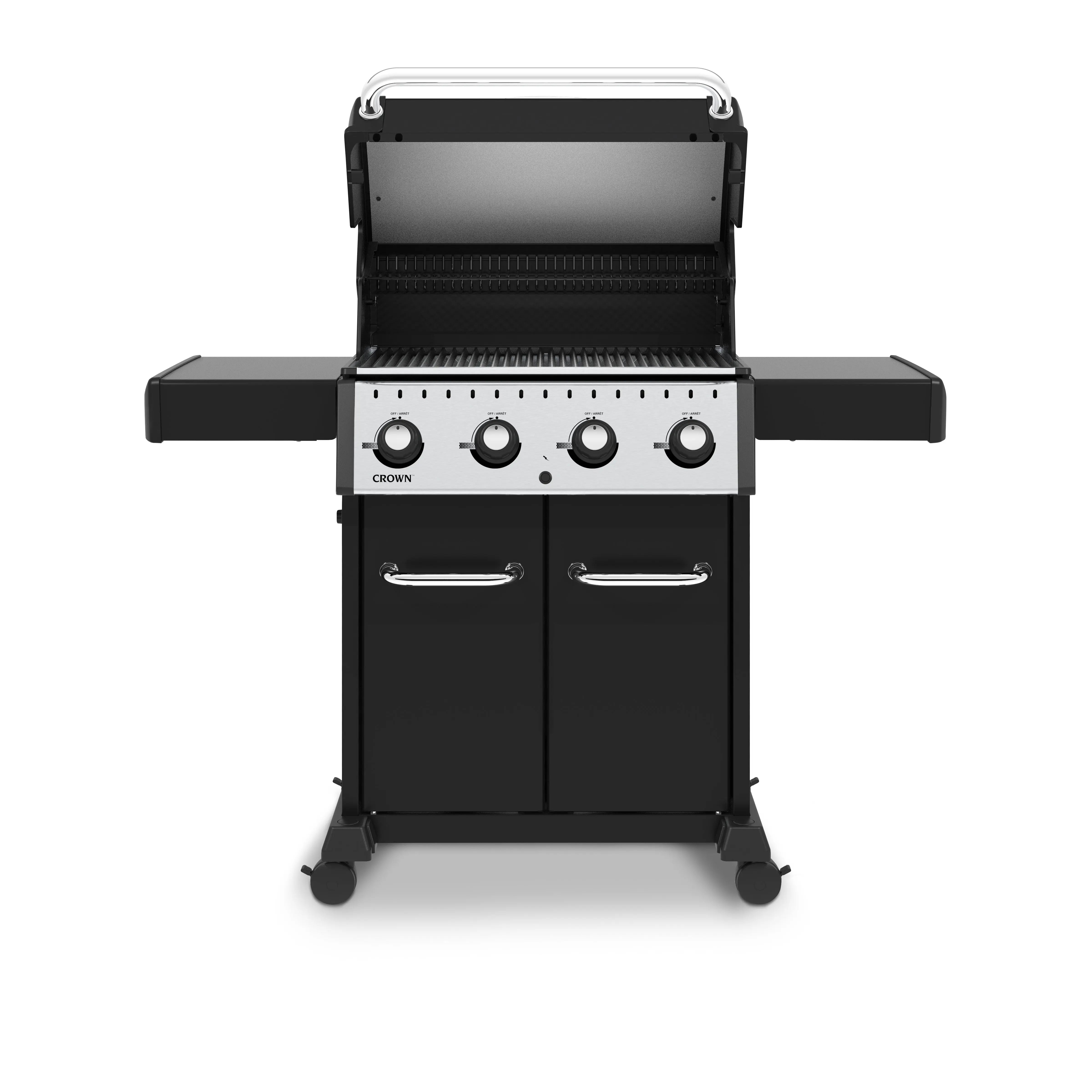 Broil King Crown S 420 4-Burner Freestanding Grill with Side Shelves Broil King
