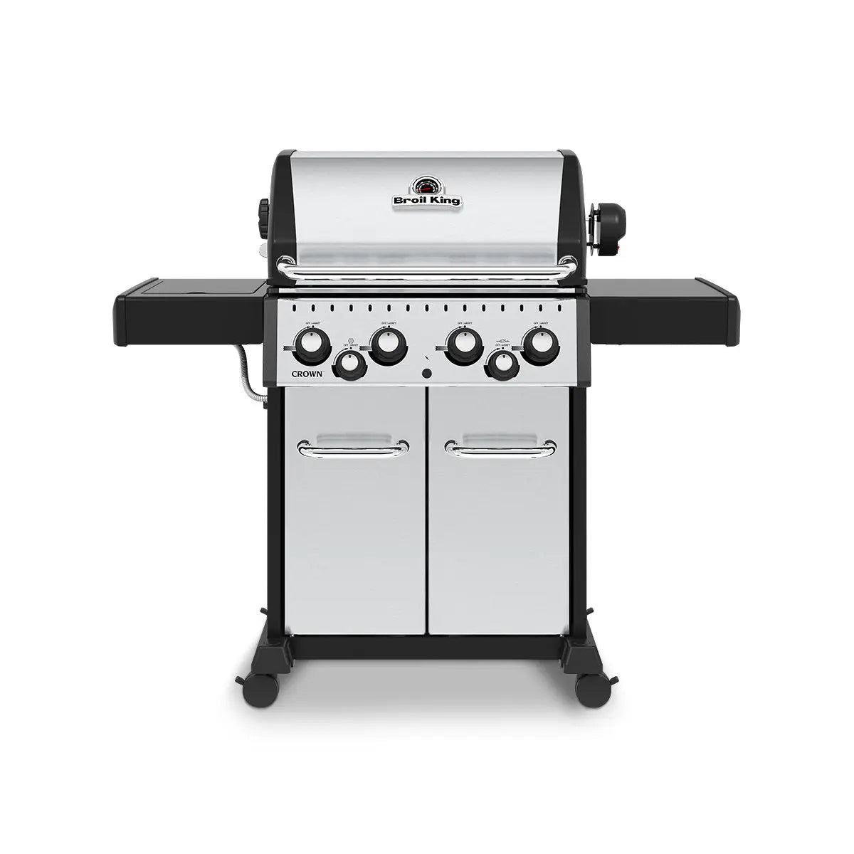 Broil King Crown S 490 Freestanding 4-Burner Gas Grill w/Side Burner & Rotisserie Broil King