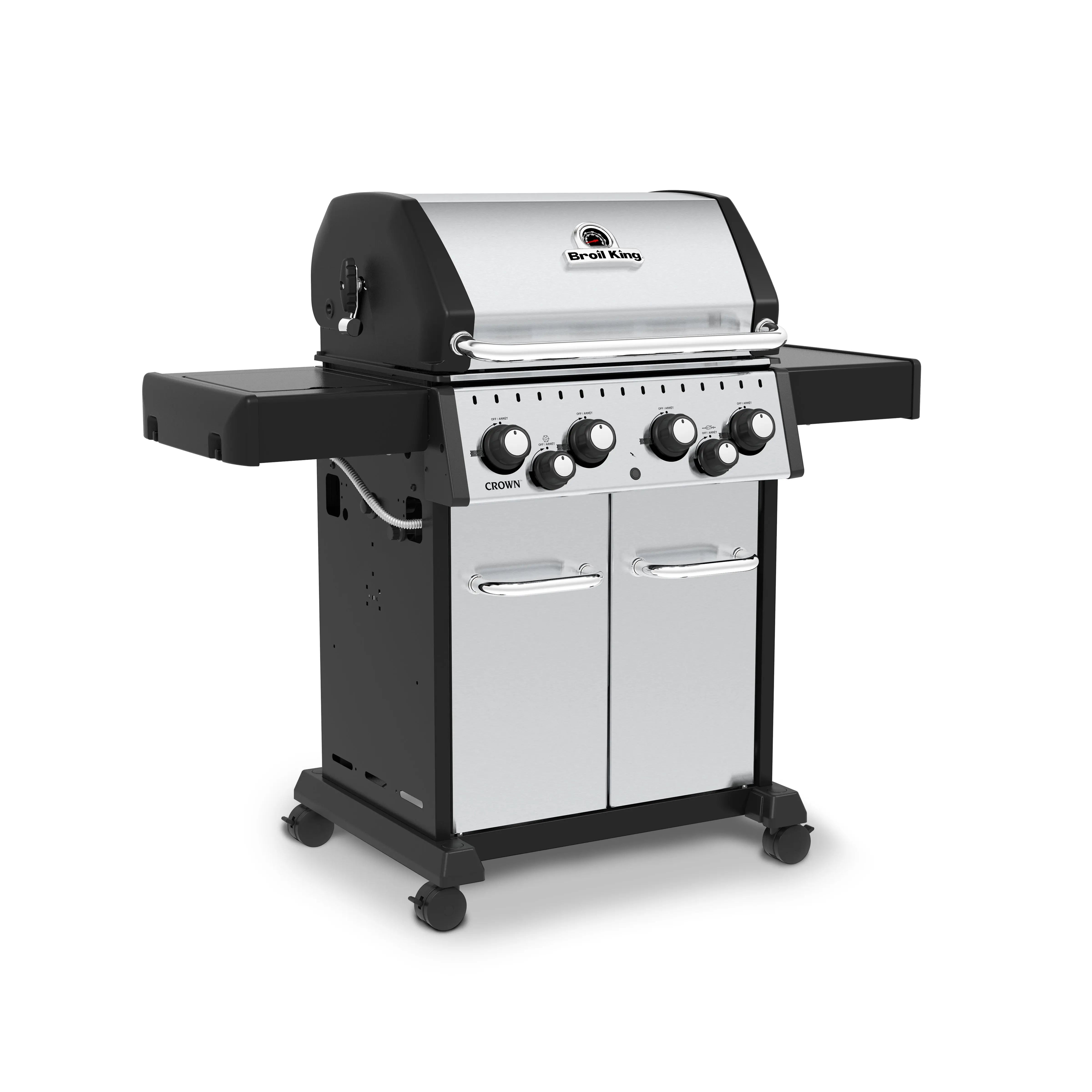 Broil King Crown S 490 Freestanding 4-Burner Gas Grill w/Side Burner & Rotisserie Broil King