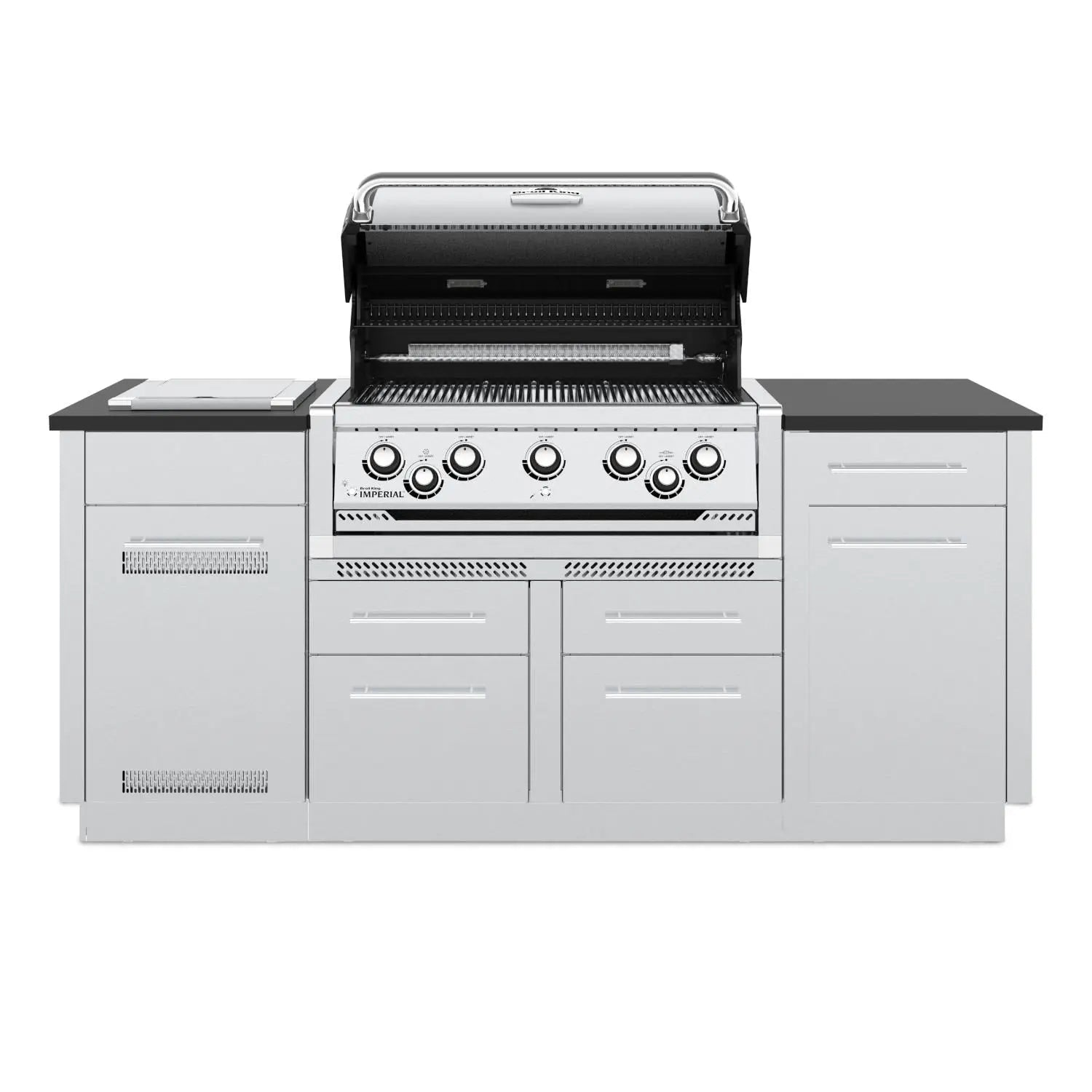 Broil King Imperial S 590i 5-Burner Gas Grill Center w/Rotisserie & Side Burner Broil King