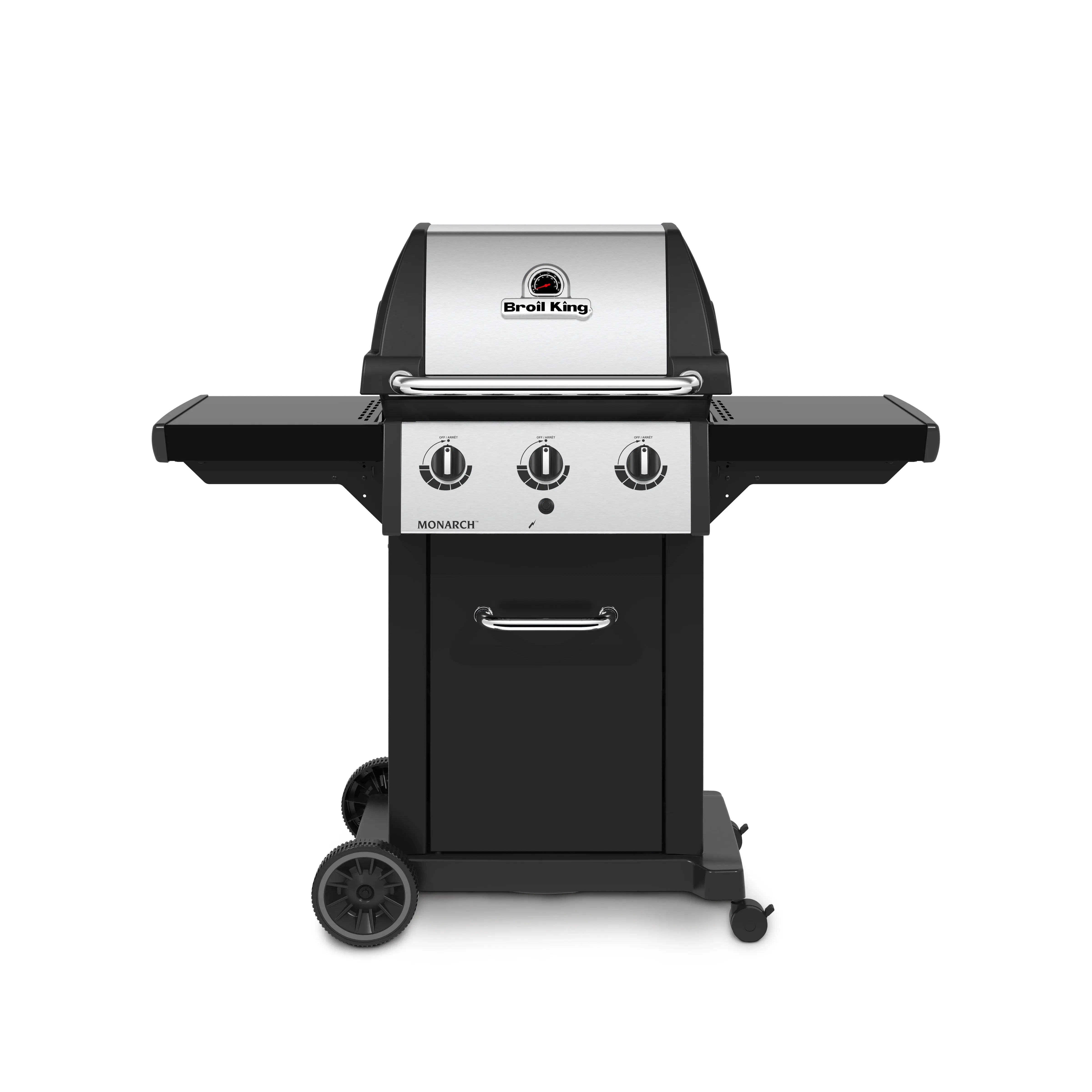 Broil King Monarch 320 3-Burner Freestanding Grill with Side Shelves Broil King