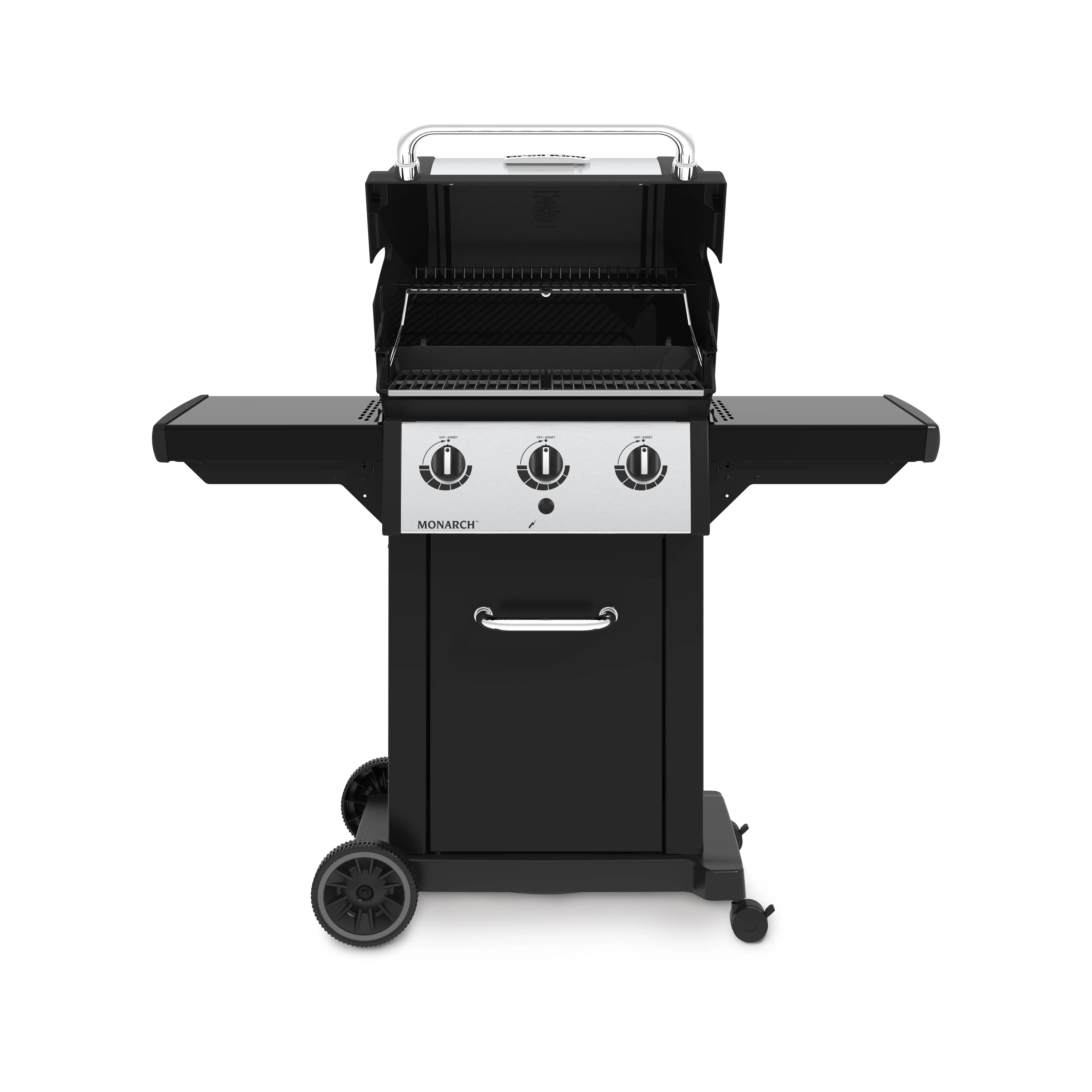 Broil King Monarch 320 3-Burner Freestanding Grill with Side Shelves Broil King