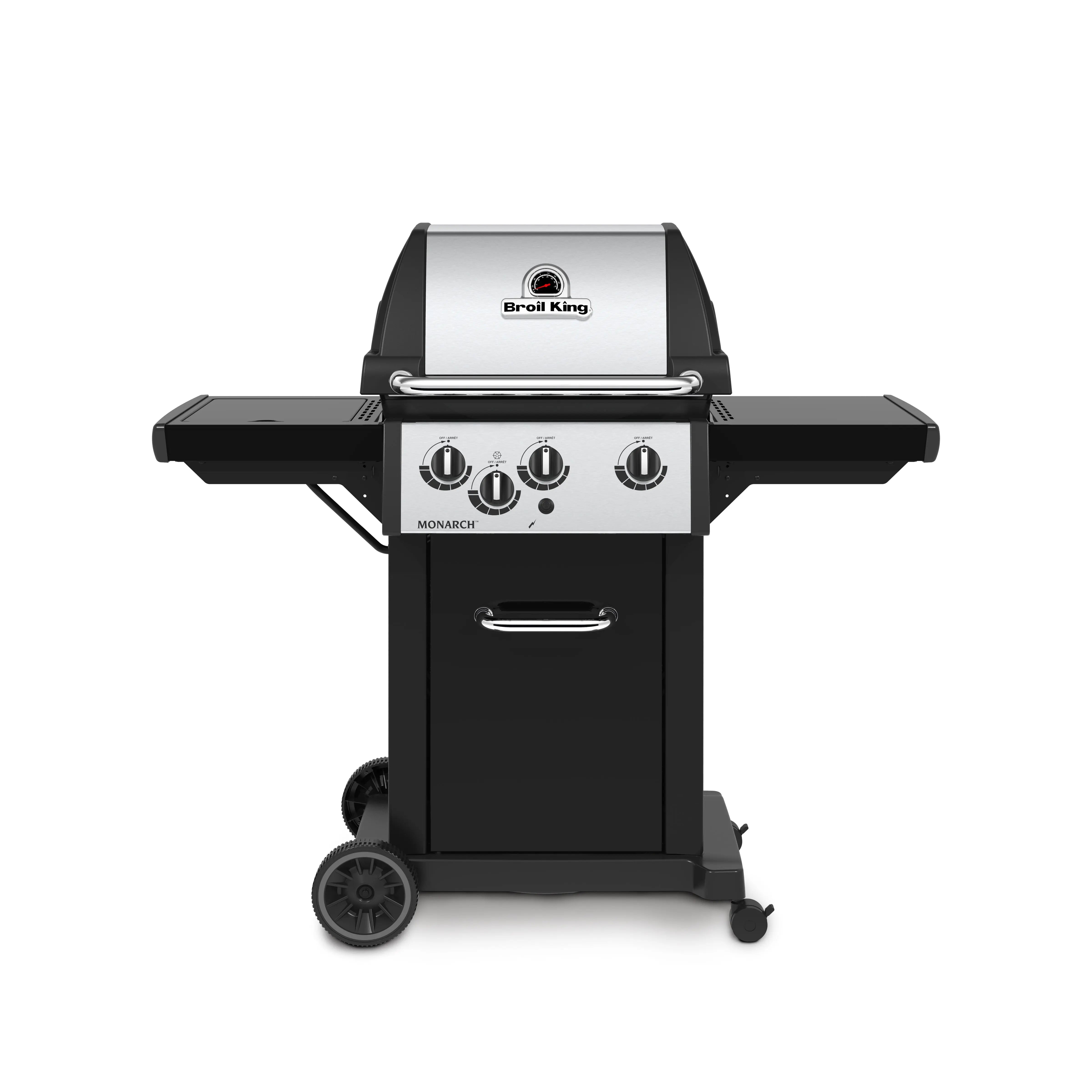 Broil King Monarch 340 3-Burner Freestanding Grill with Side Burner Broil King