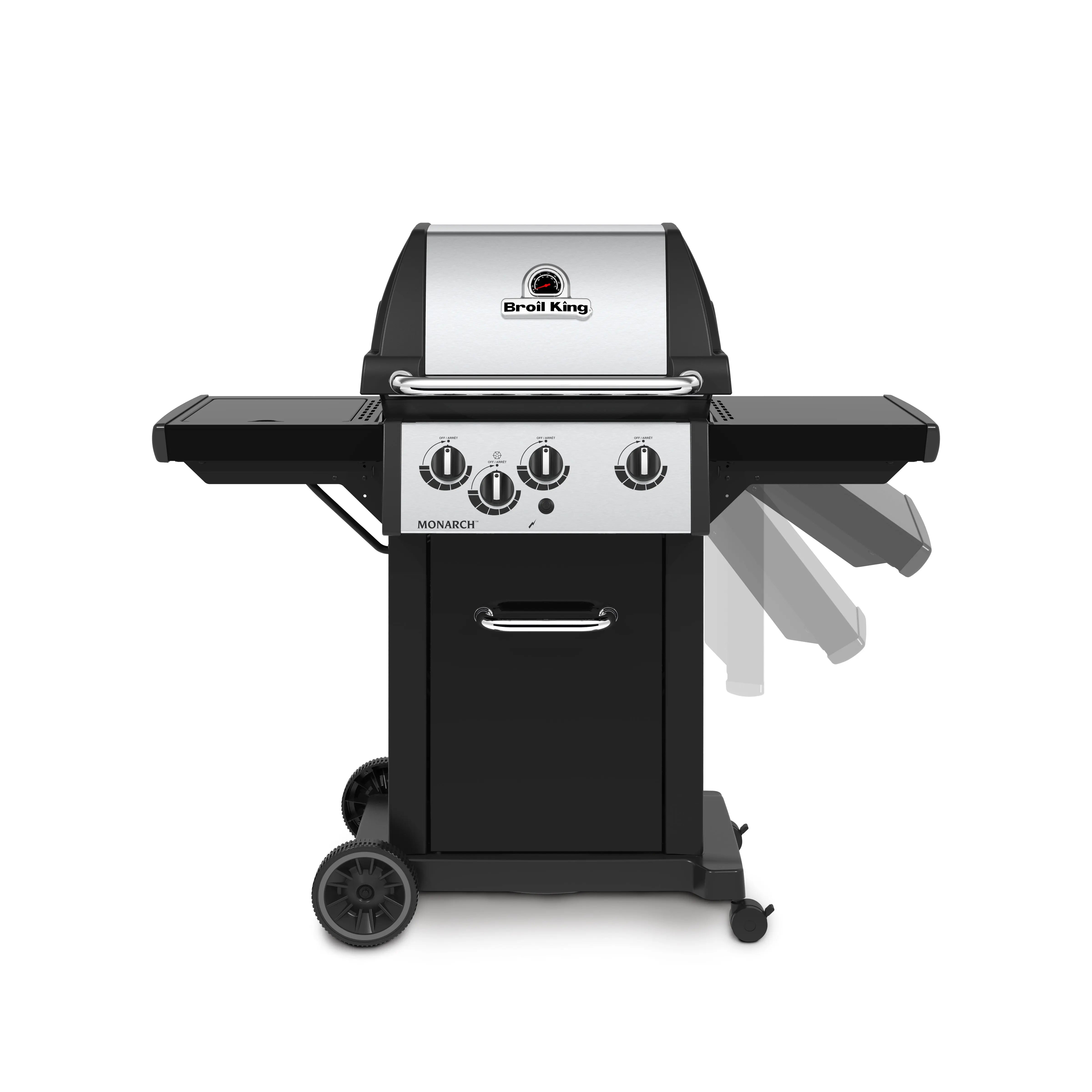 Broil King Monarch 340 3-Burner Freestanding Grill with Side Burner Broil King