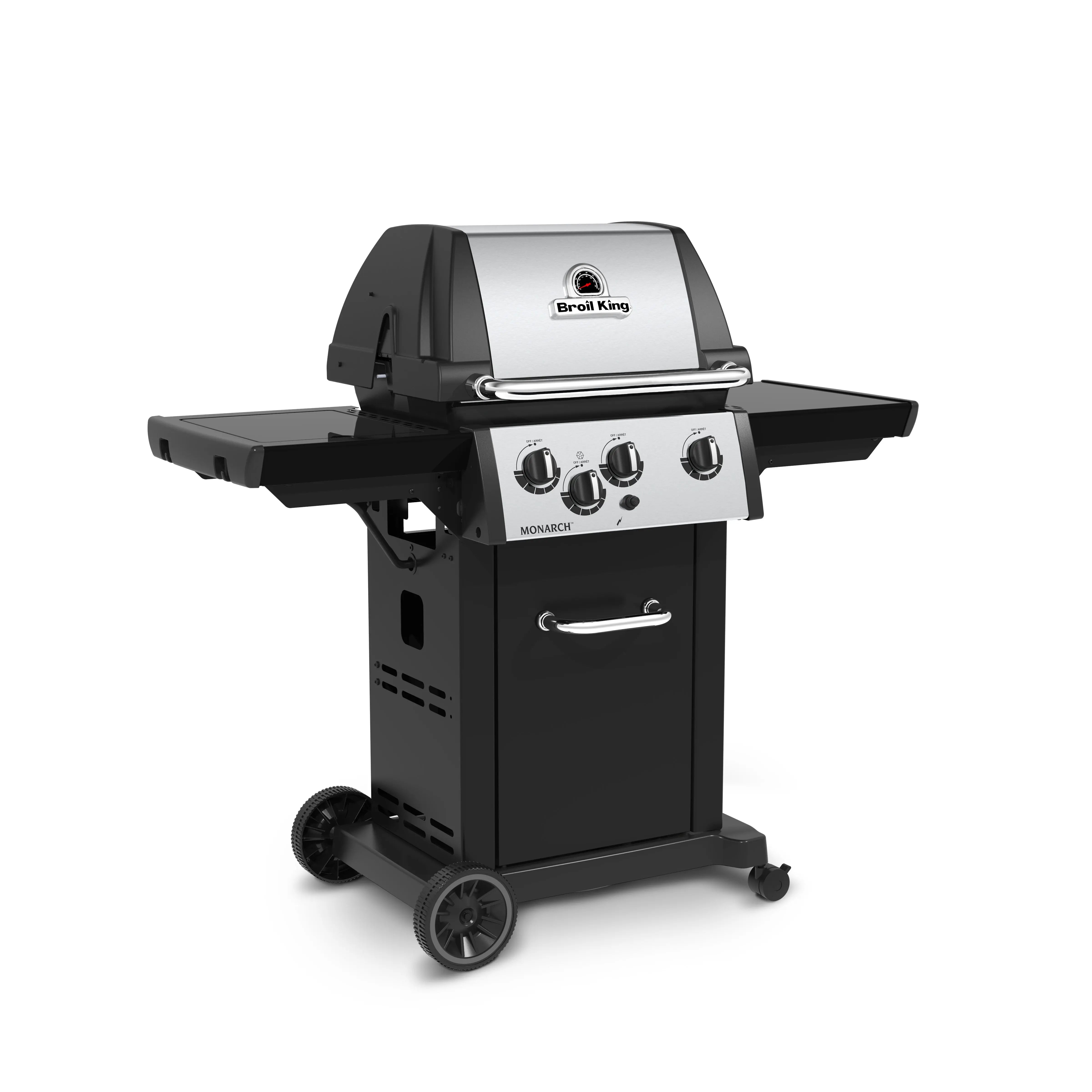 Broil King Monarch 340 3-Burner Freestanding Grill with Side Burner Broil King