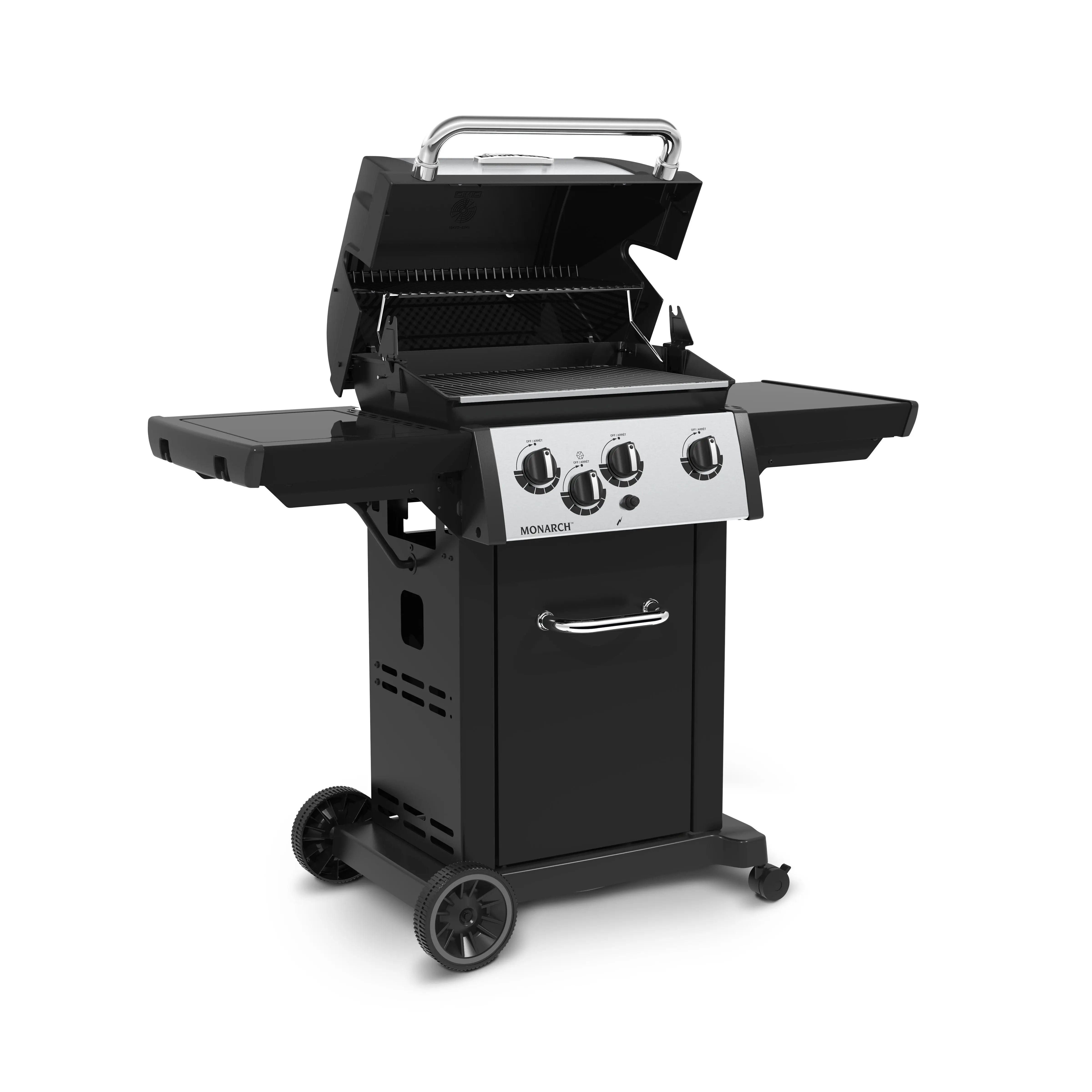 Broil King Monarch 340 3-Burner Freestanding Grill with Side Burner Broil King