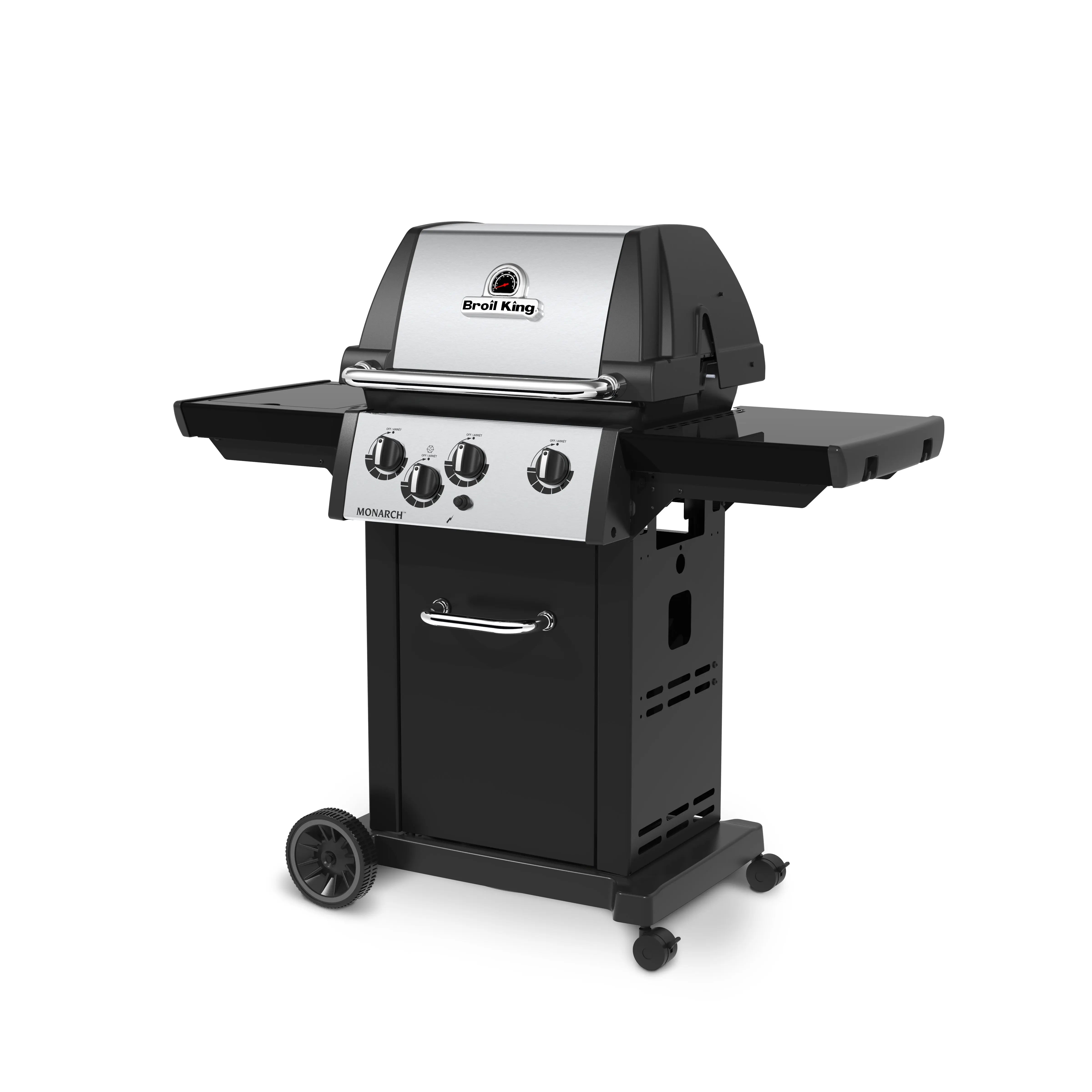 Broil King Monarch 340 3-Burner Freestanding Grill with Side Burner Broil King