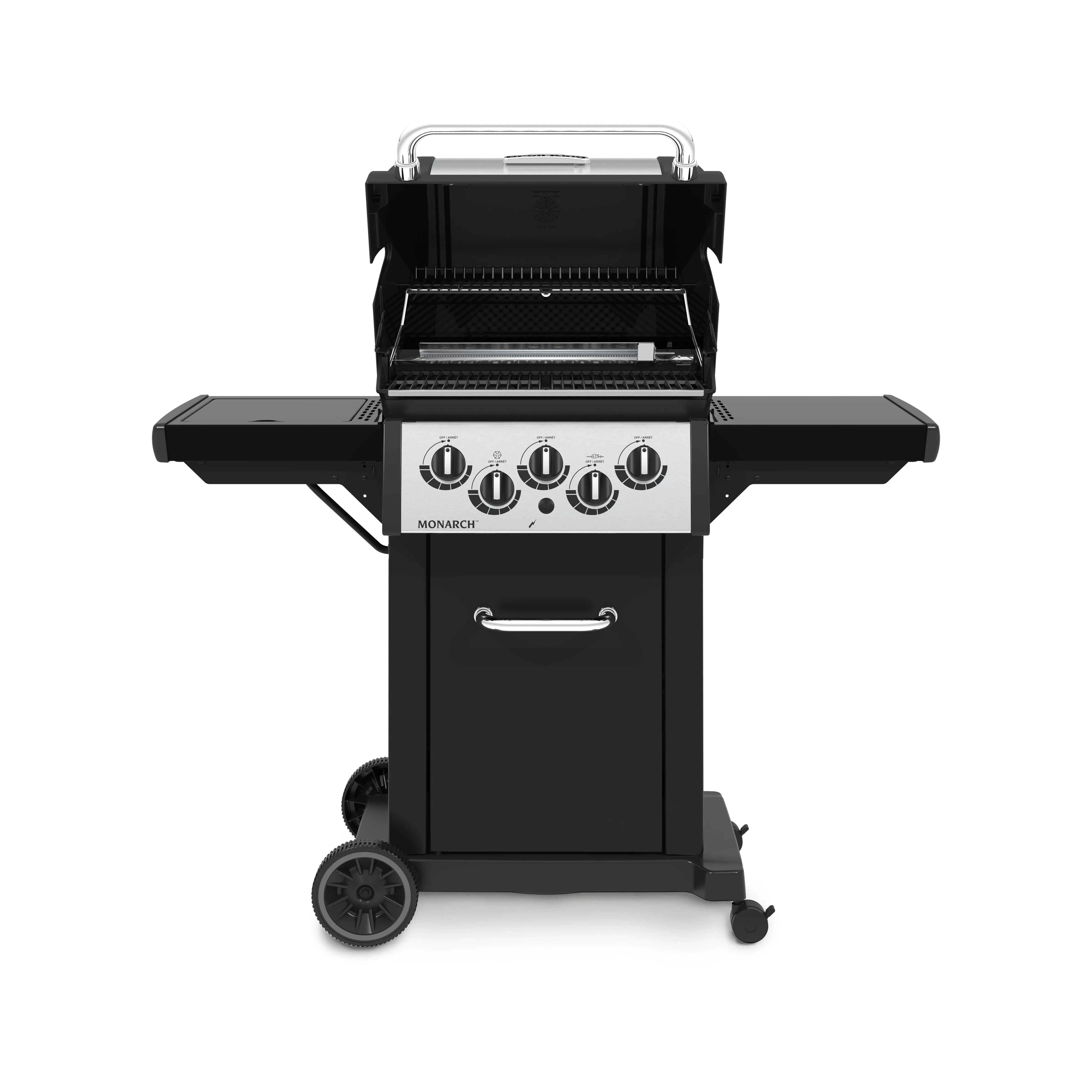 Broil King Monarch 390 3-Burner Freestanding Gas Grill with Side & Rotisserie Burners Broil King