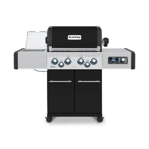 Broil King Regal Q 490 Pro IR 63" Black Propane Gas Grill With iQue Technology Broil King