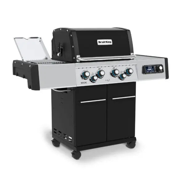 Broil King Regal Q 490 Pro IR 63" Black Propane Gas Grill With iQue Technology Broil King