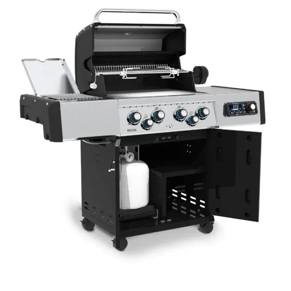 Broil King Regal Q 490 Pro IR 63" Black Propane Gas Grill With iQue Technology Broil King