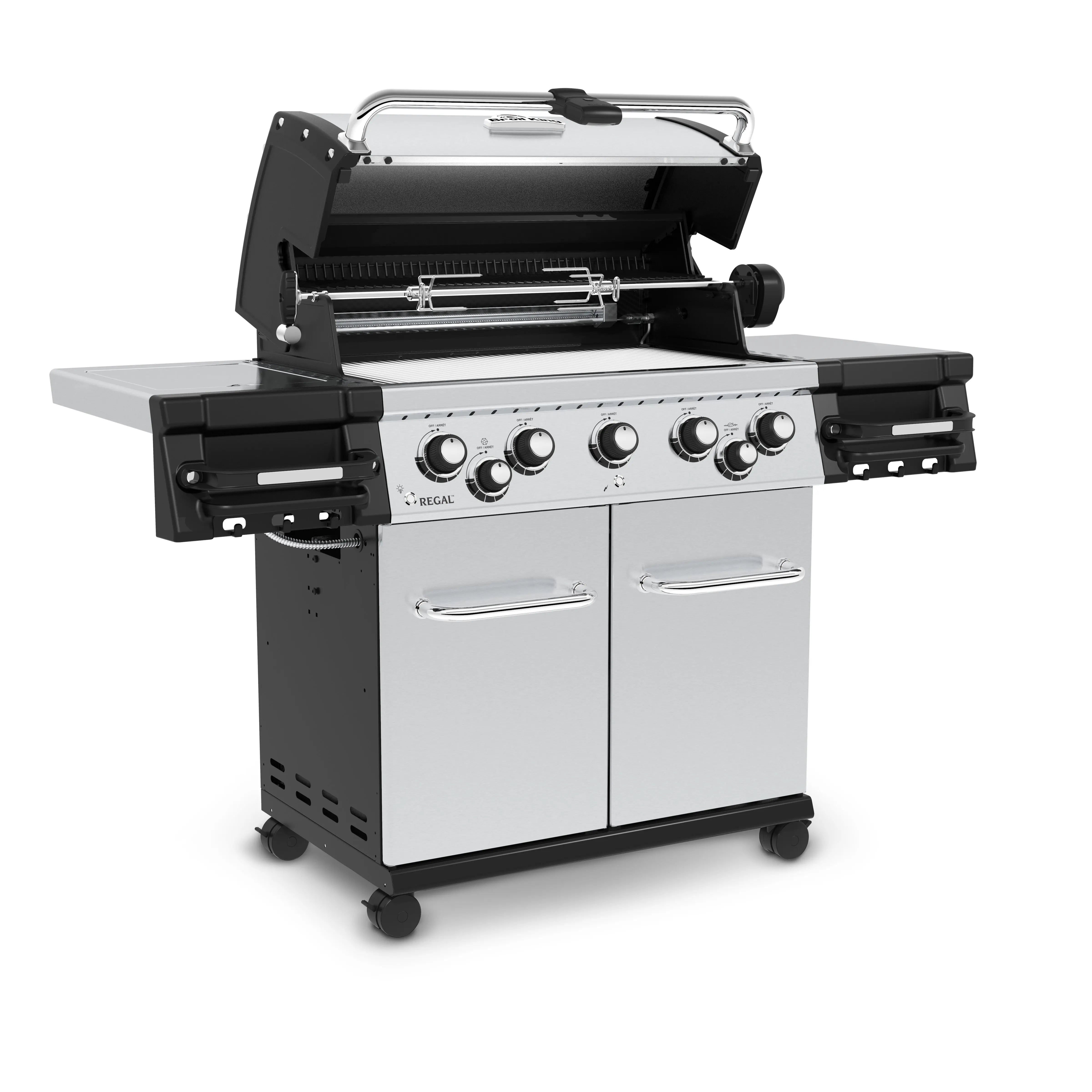 Broil King Regal S 590 Pro 5-Burner Gas Grill - Side Burner & Rotisserie Broil King