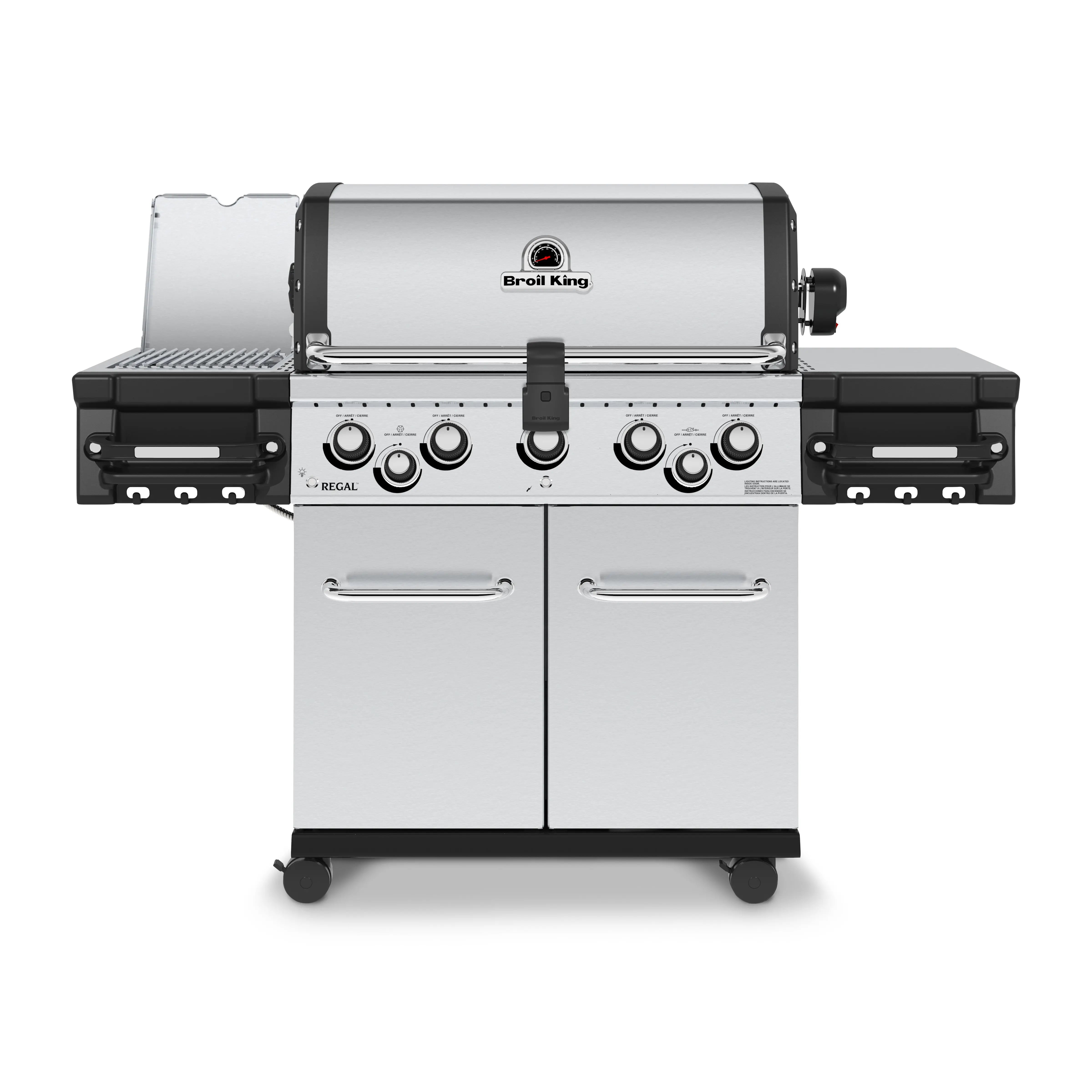 Broil King Regal S 590 Pro 5-Burner Gas Grill - with Infrared Side Burner & Rotisserie" Broil King