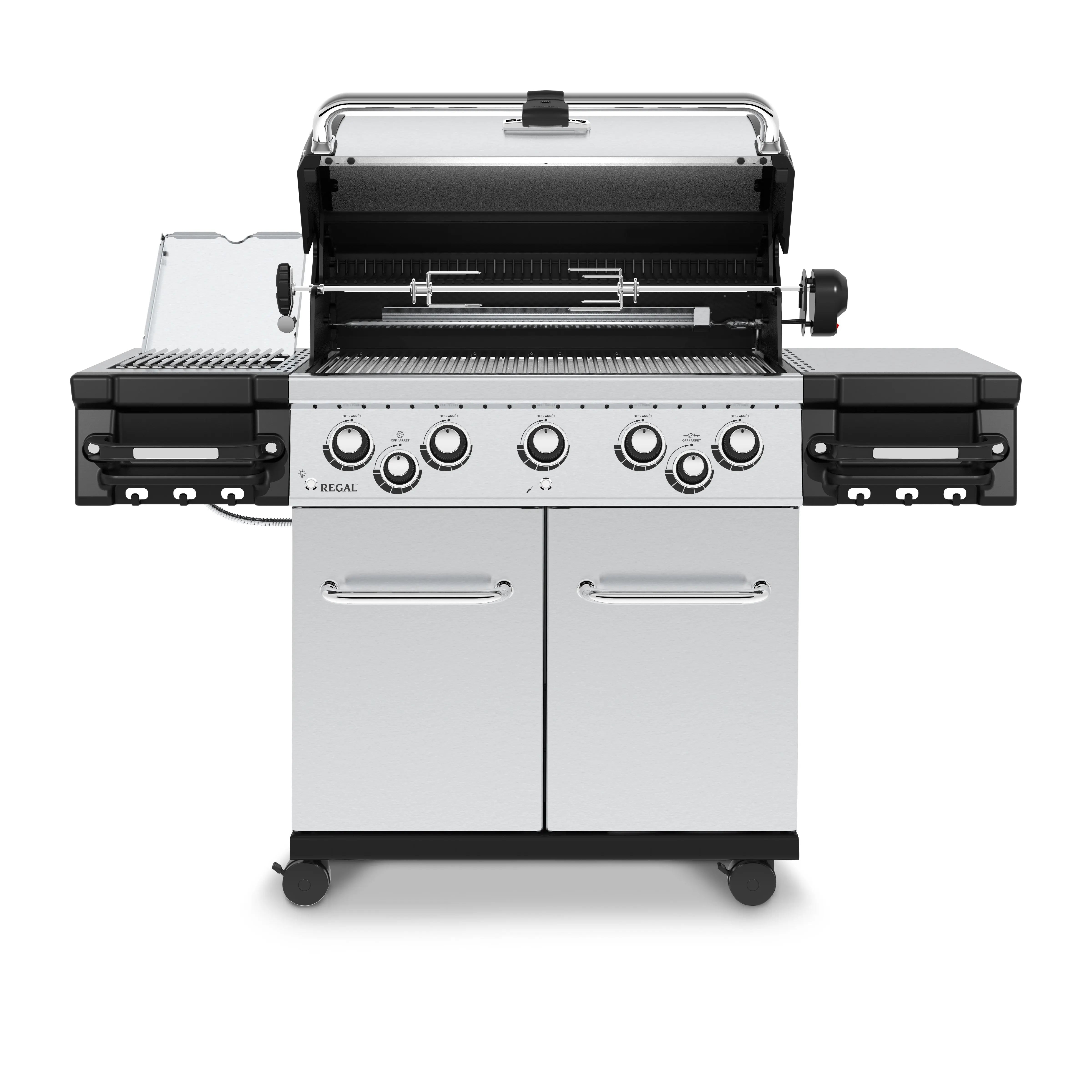 Broil King Regal S 590 Pro 5-Burner Gas Grill - with Infrared Side Burner & Rotisserie" Broil King