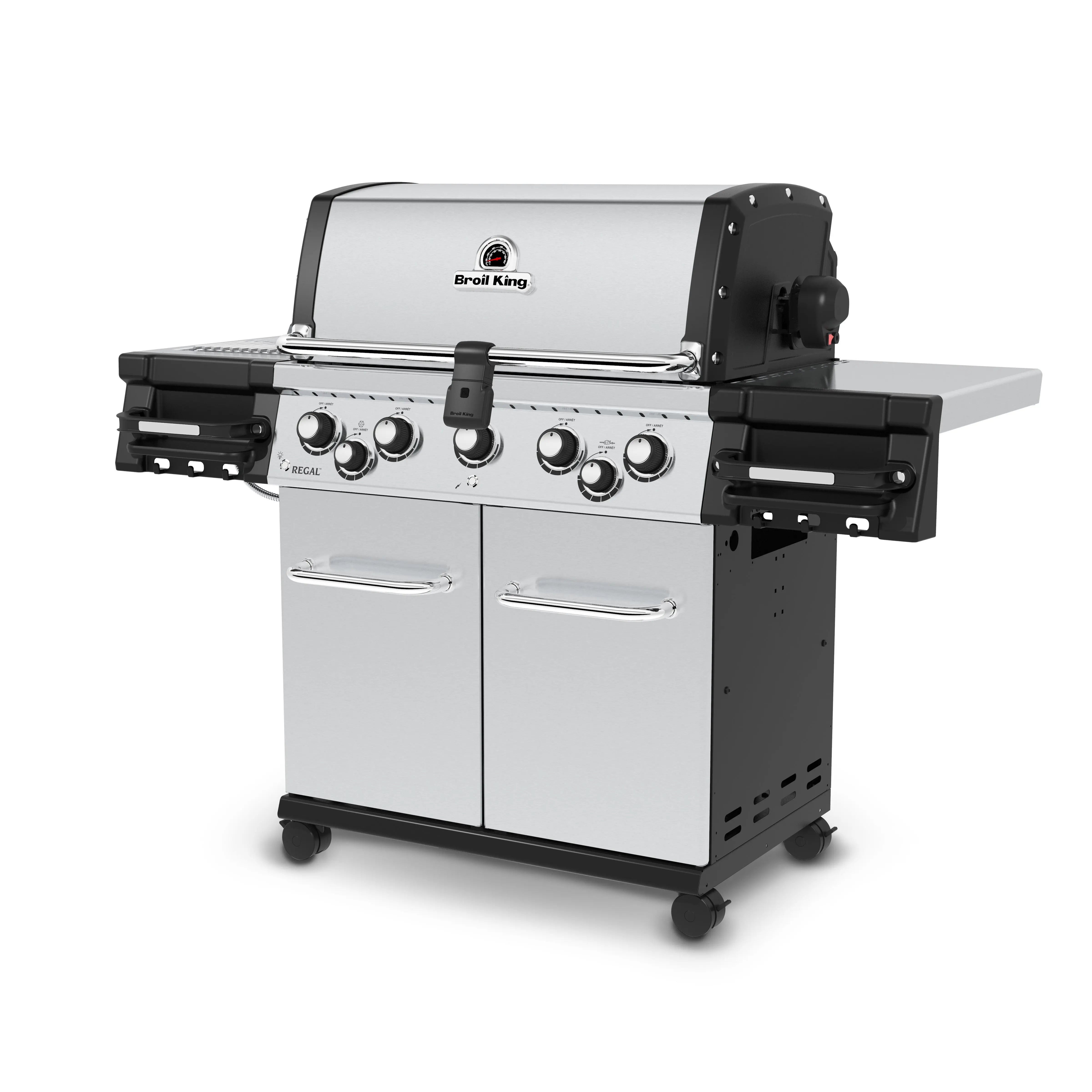 Broil King Regal S 590 Pro 5-Burner Gas Grill - with Infrared Side Burner & Rotisserie" Broil King