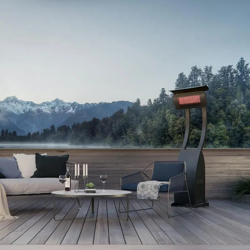 Bromic Heating - Tungsten Smart-Heat 38,500 BTU Propane Gas Freestanding Portable Patio Heater - Agent BBQ