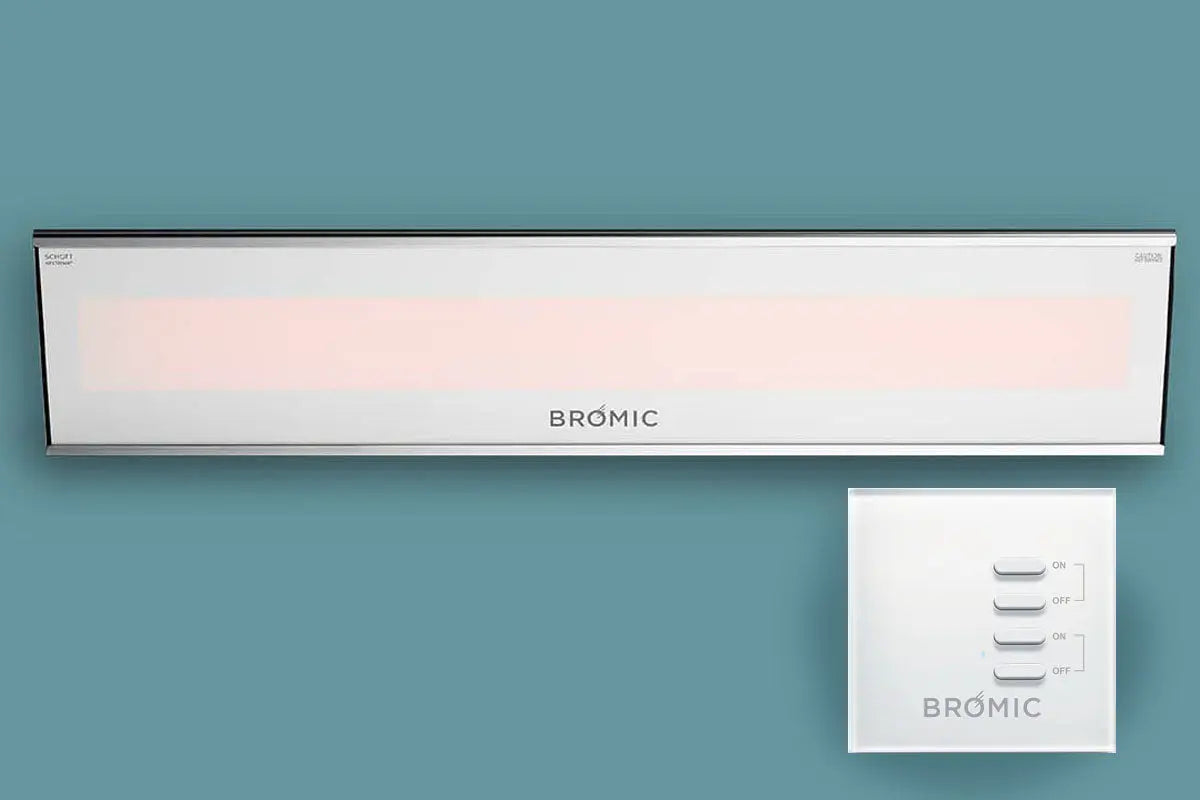 Bromic Platinum Smart-Heat 4500 Watt Radiant Infrared Outdoor Electric Heater | White | 240V Bromic Heating