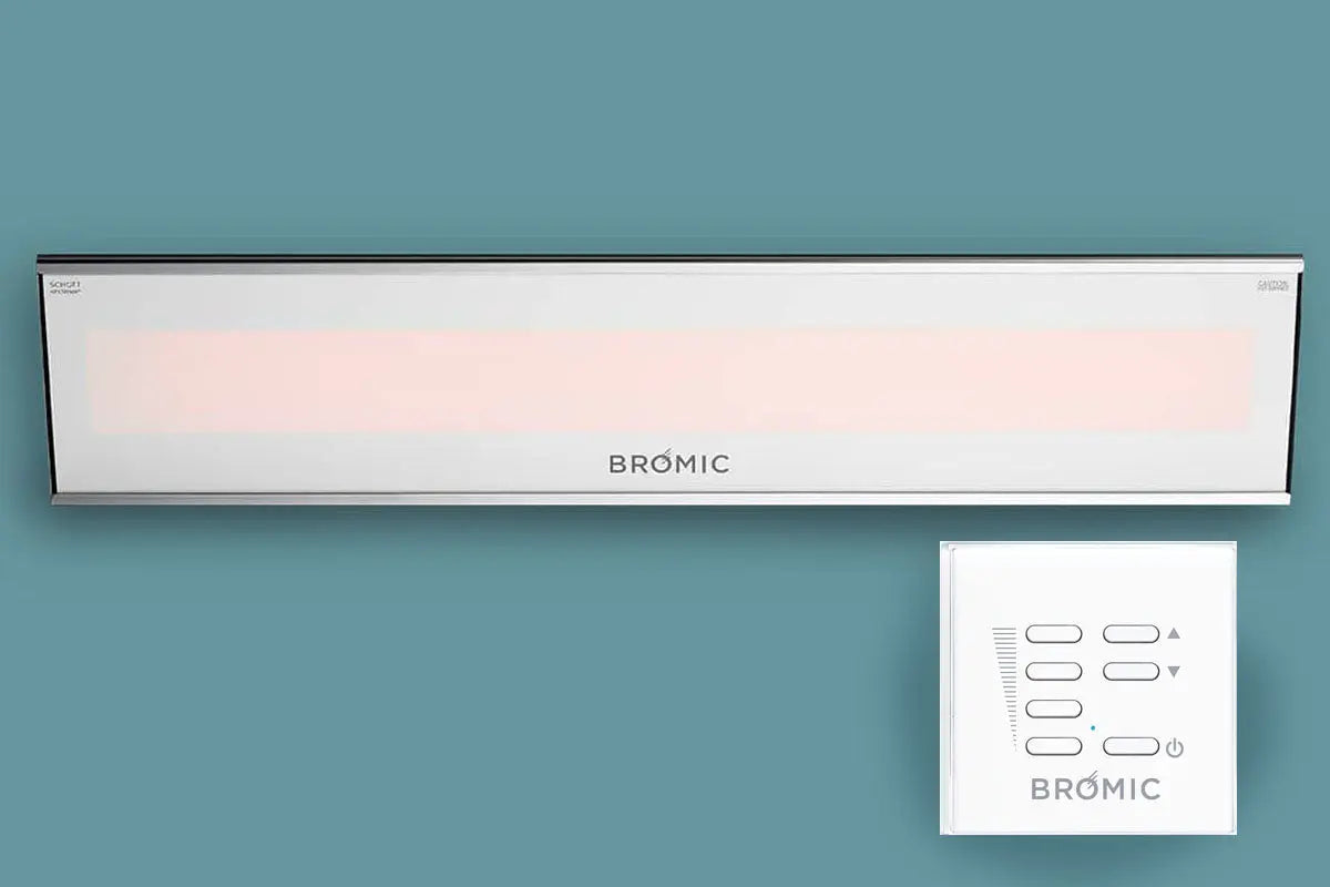 Bromic Platinum Smart-Heat 4500 Watt Radiant Infrared Outdoor Electric Heater | White | 240V Bromic Heating