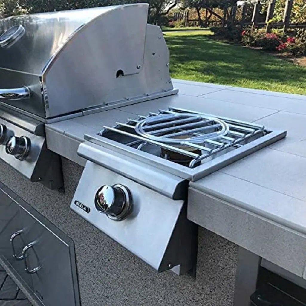 Bull 12" Built-In Pro Single Side Burner With Cover Bull Grills
