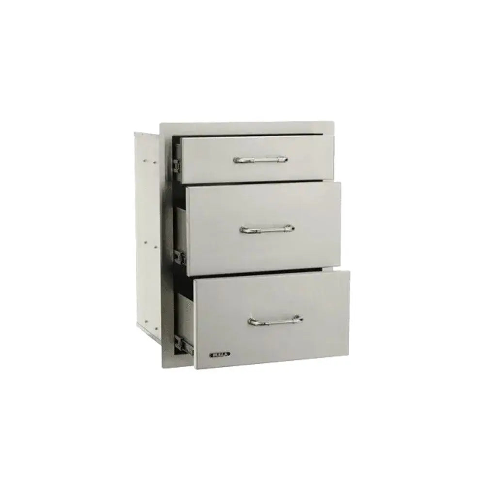 Bull 21-Inch Stainless Steel Triple Access Drawer With Reveal Bull Grills