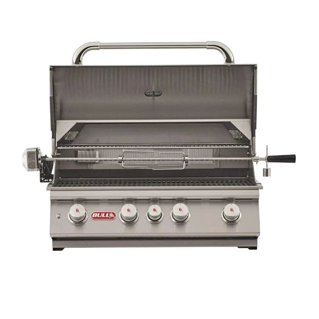 Bull 30" 4-Burner Angus Built-In Gas Grill with Infrared Backburner & Rotisserie Bull Grills