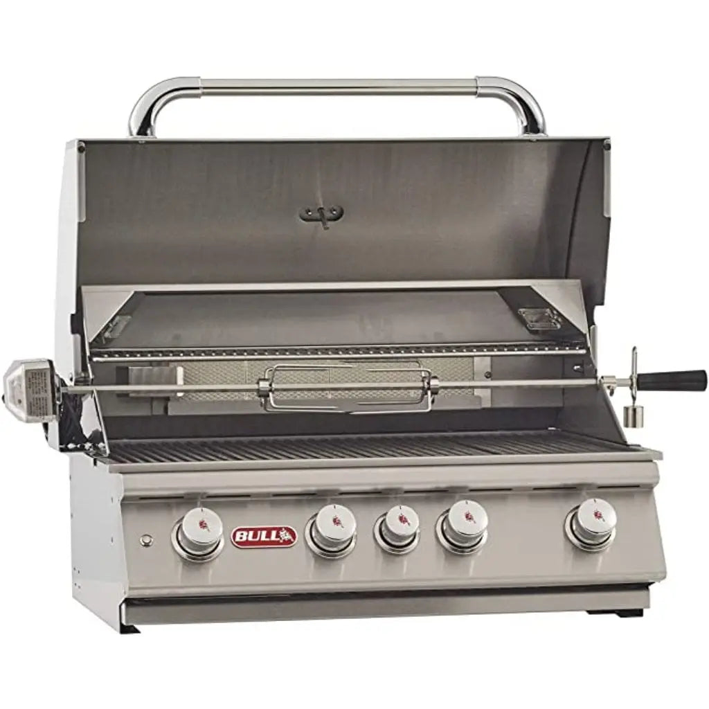 Bull 30" 4-Burner Angus Built-In Gas Grill with Infrared Backburner & Rotisserie Bull Grills