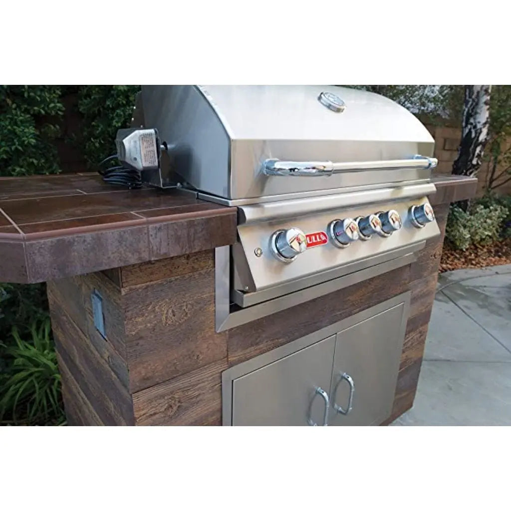 Bull 30" 4-Burner Angus Built-In Gas Grill with Infrared Backburner & Rotisserie Bull Grills