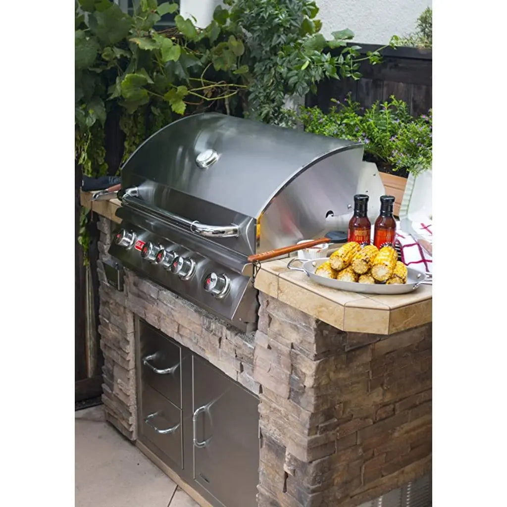 Bull 30" 4-Burner Angus Built-In Gas Grill with Infrared Backburner & Rotisserie Bull Grills