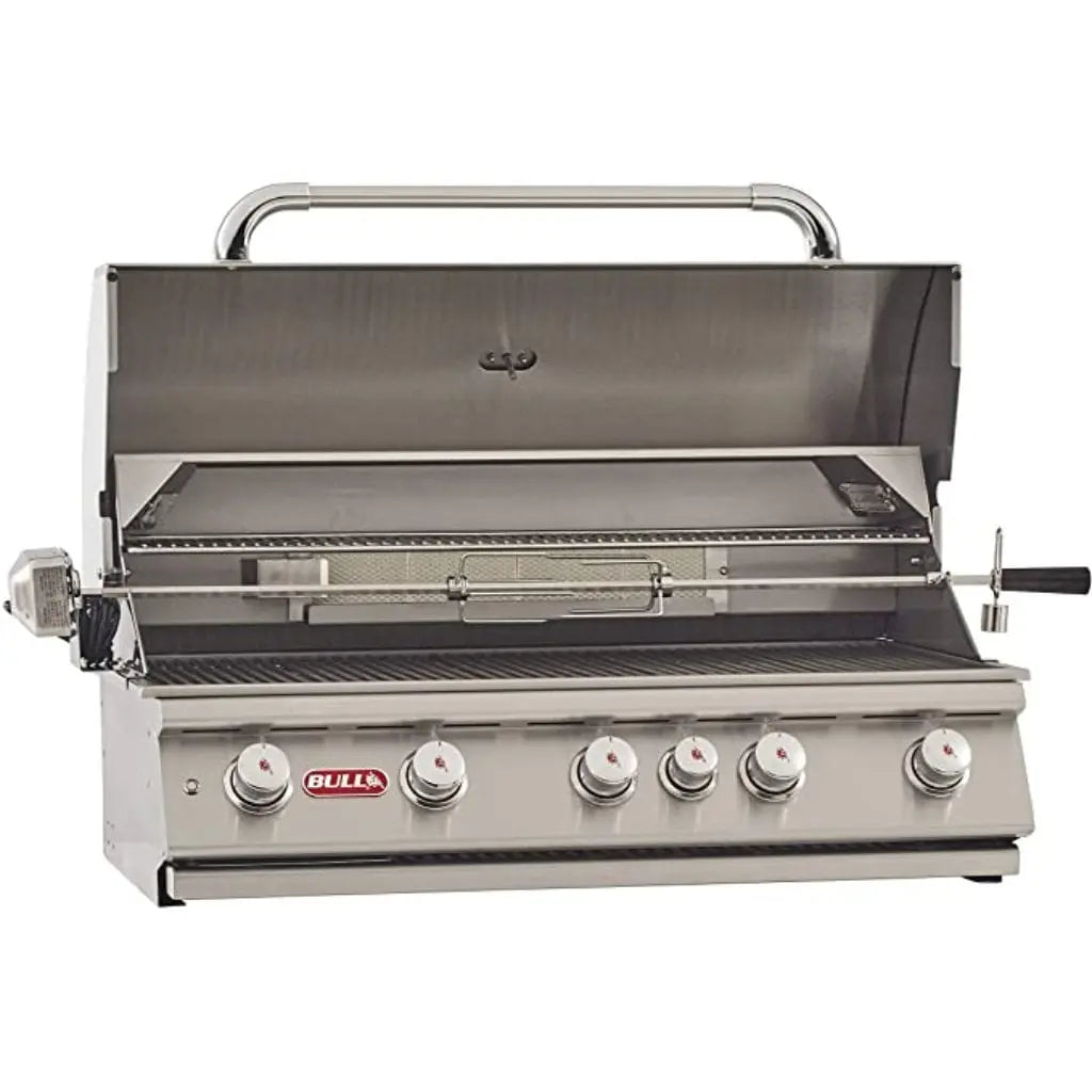 Bull 38" 5-Burner Brahma Built-In Gas Grill with Infrared Backburner & Rotisserie Bull Grills