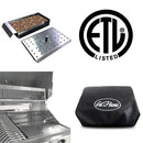 Cal Flame - BBQ Built In Grills P-Series 5 Burner with Lights, Rotisserie & Back Burner - BBQ19P05 - Agent BBQ