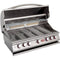 Cal Flame - BBQ Built In Grills P-Series 6 Burner with Lights, Rotisserie & Back Burner - Liquid Propane - BBQ19P06 - Agent BBQ