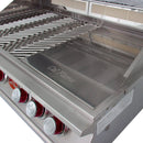 Cal Flame - BBQ Built In Grills P-Series 6 Burner with Lights, Rotisserie & Back Burner - Liquid Propane - BBQ19P06 - Agent BBQ