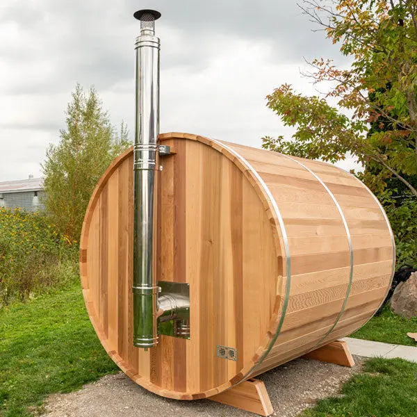 Chimney & Heat Shield Set For Out the Back Wall (for CT Harmony Barrel Sauna) Dundalk LeisureCraft