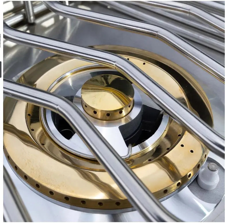 Coyote 12 Inch Gas Built-In Double Side Burner Coyote Outdoor Living