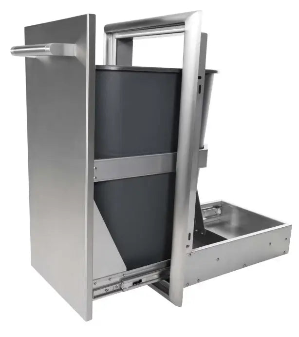 Coyote 15" Single Pull Out Trash And Recycle - C3-STC Coyote Outdoor Living